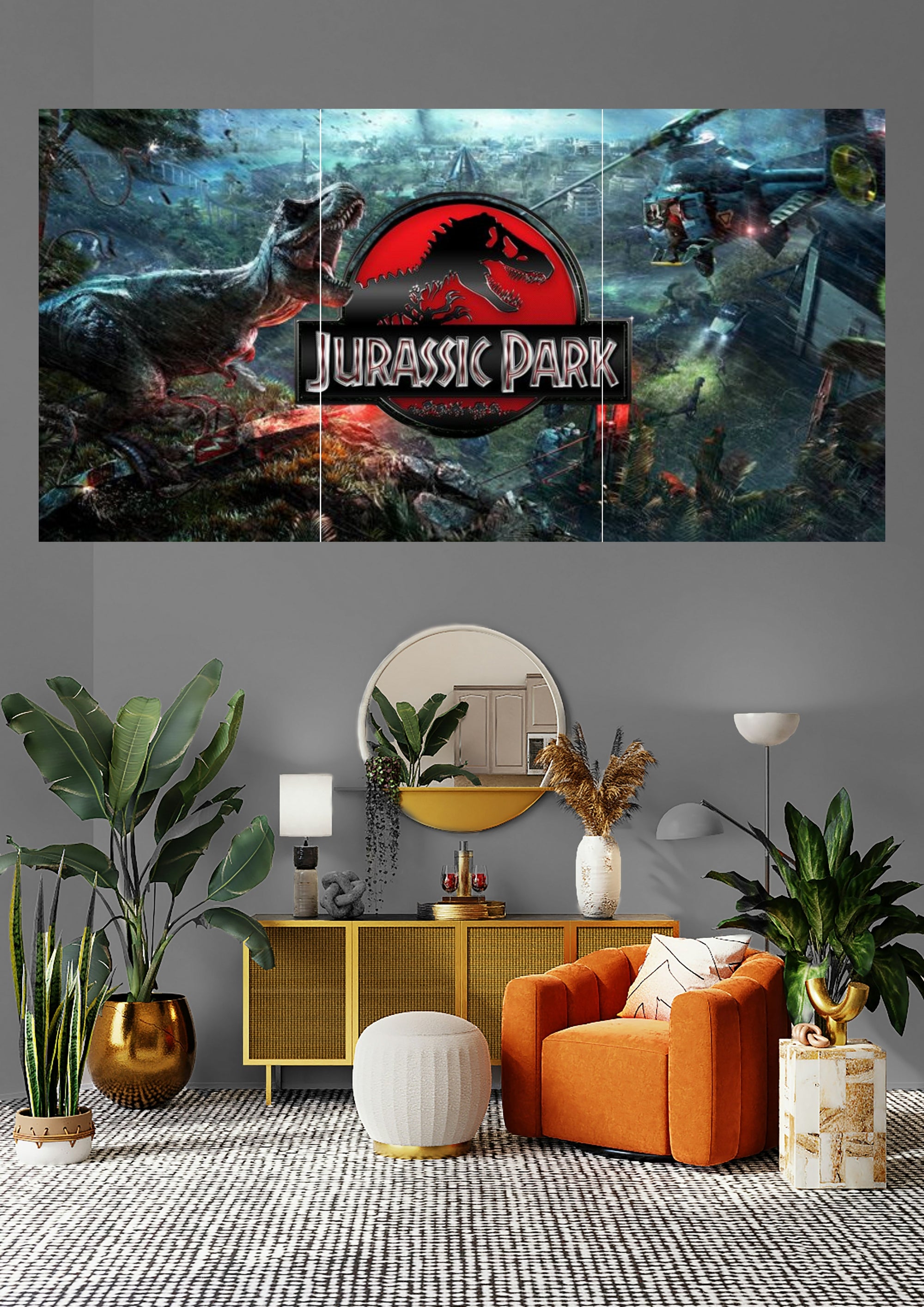 Jurassic Park | Dino Storm Rampage | Adventure Thriller Posters