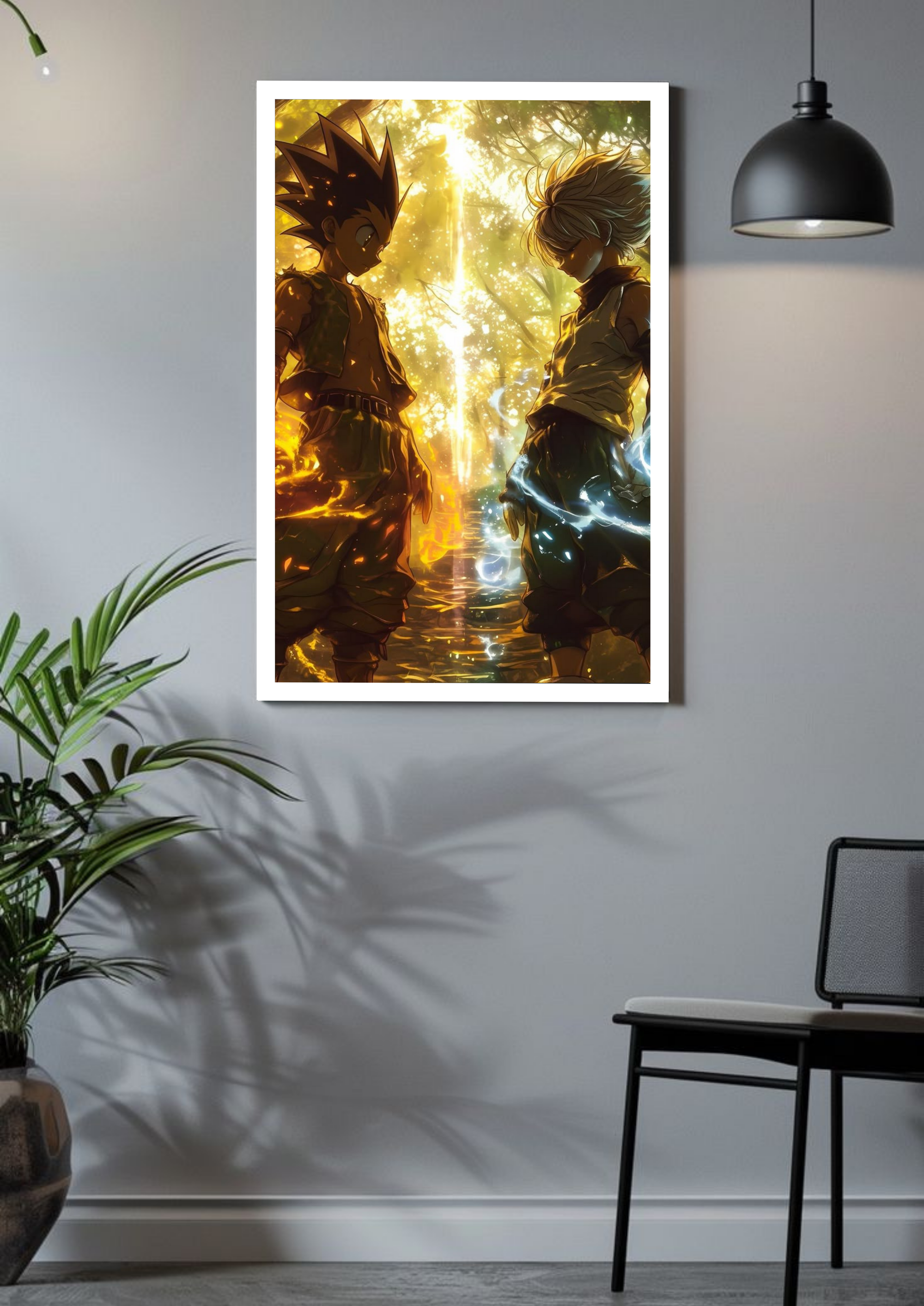 Hearts of Nen Poster – Gon x Killua Dual Energy Artwork