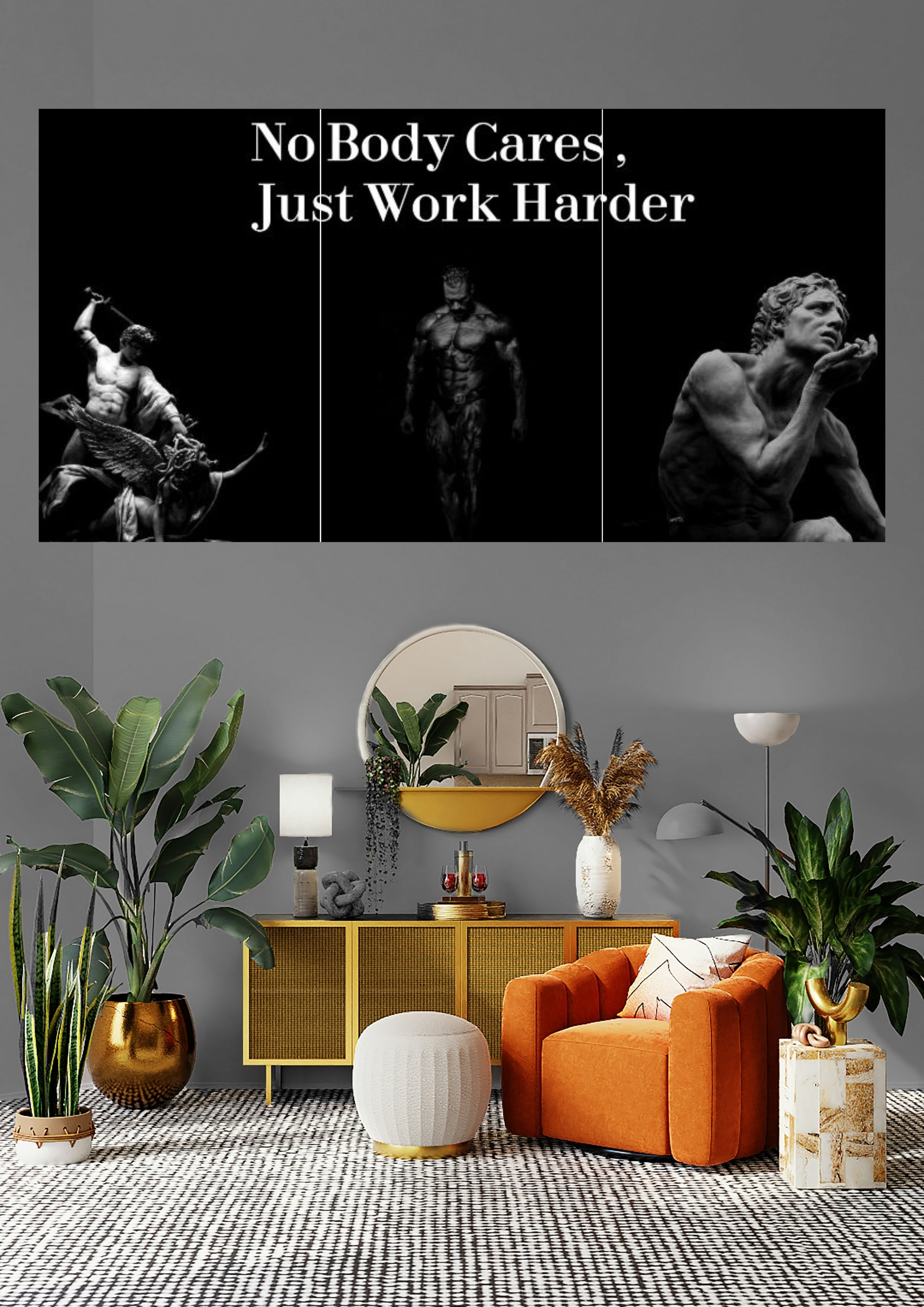 No Excuses | Work Harder | Modern Grit Poster Series