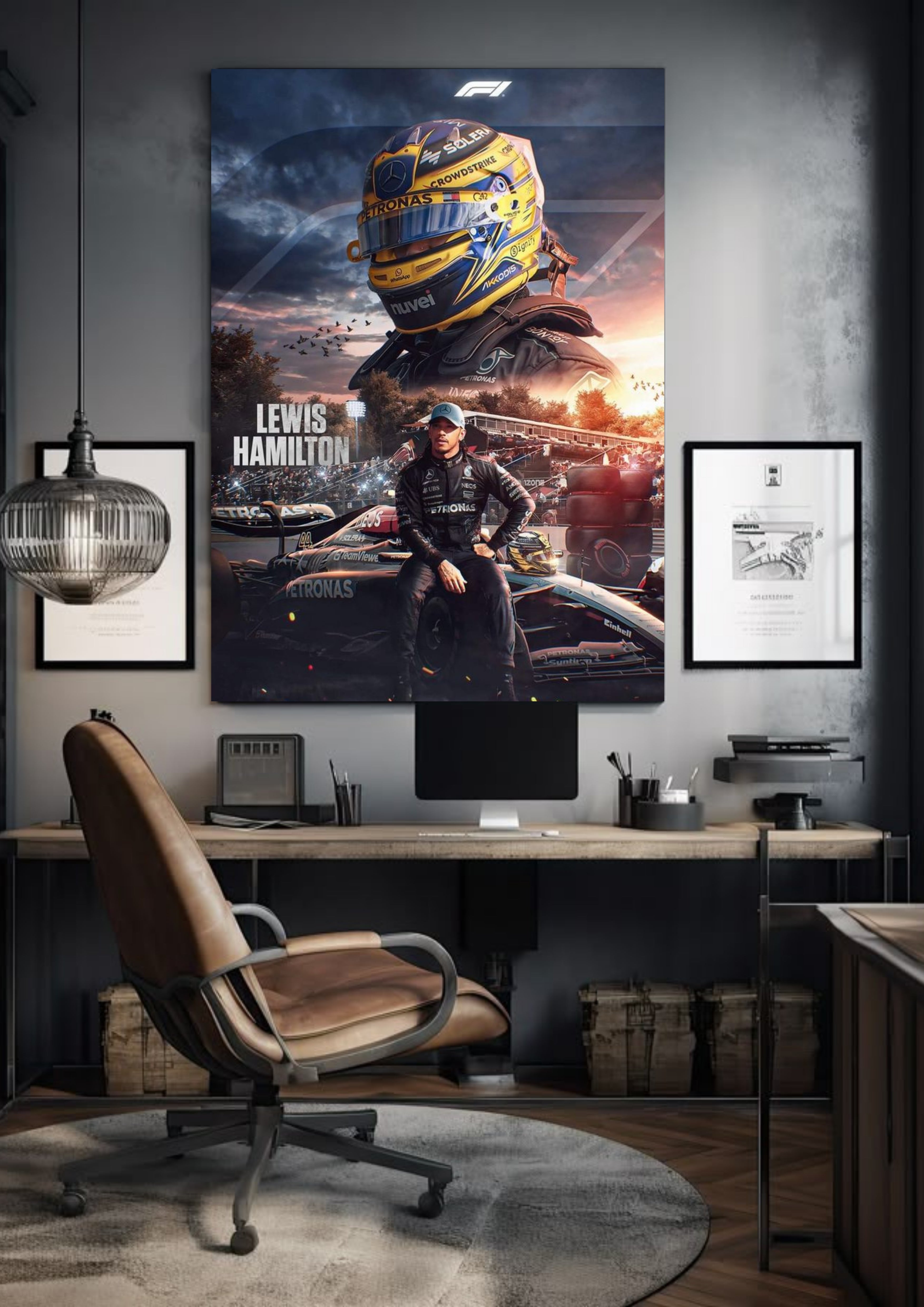 Lewis Hamilton Petronas Mercedes 44 | Helmet Edition | F1 POSTERS