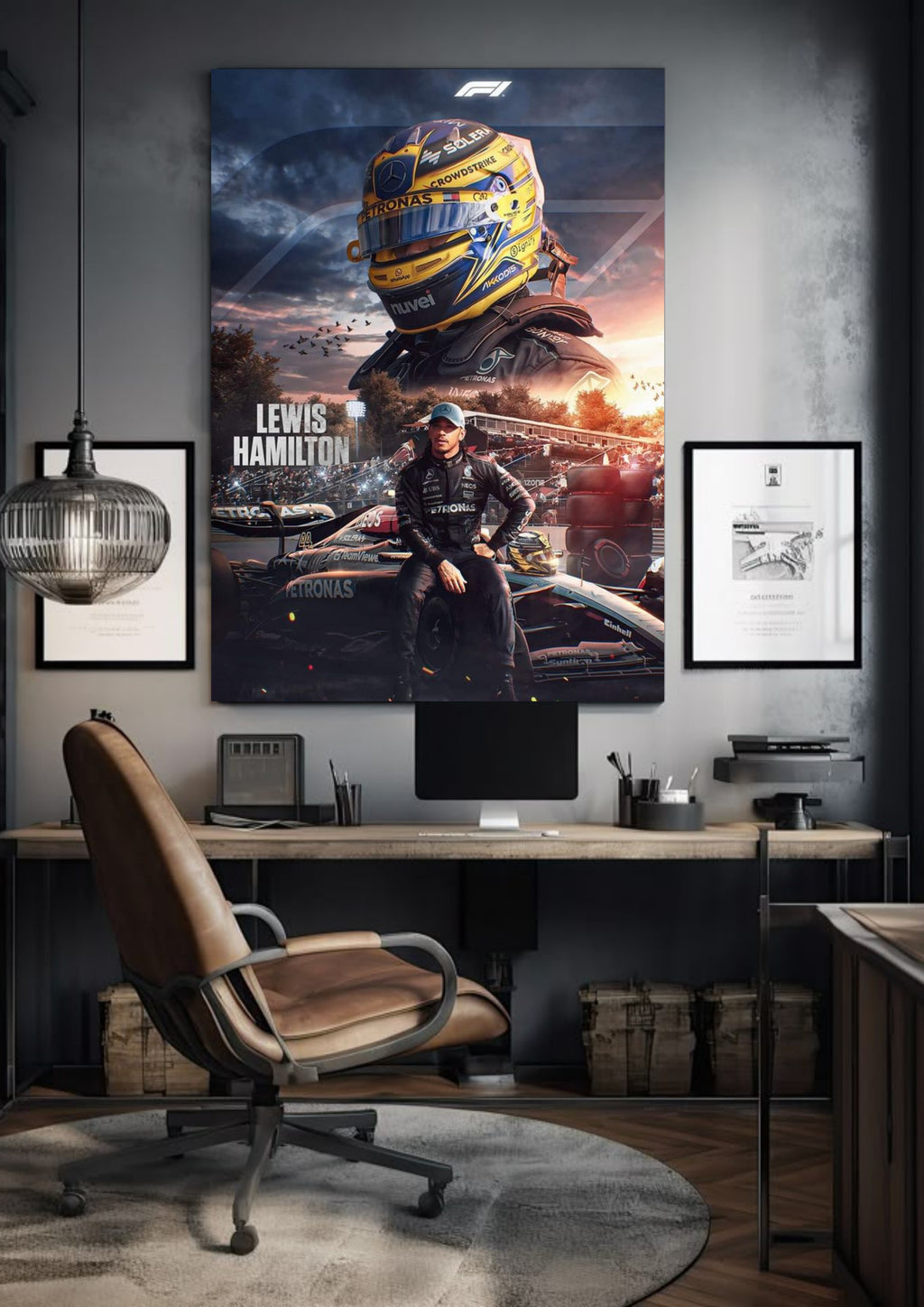 Lewis Hamilton Petronas Mercedes 44 | Helmet Edition | F1 POSTERS