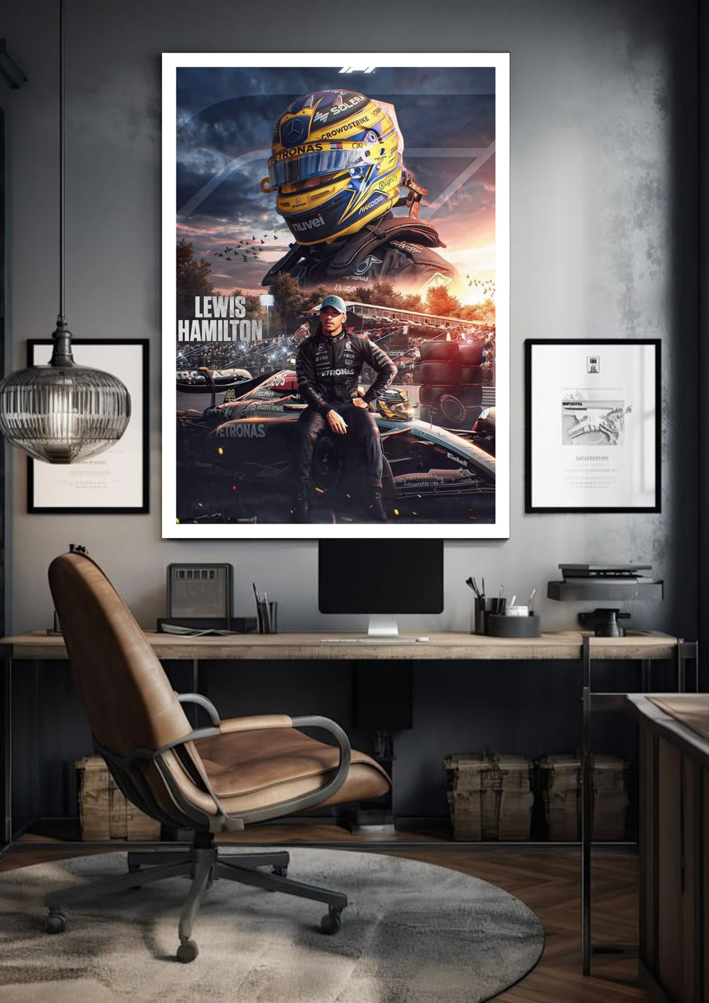 Lewis Hamilton Petronas Mercedes 44 | Helmet Edition | F1 POSTERS