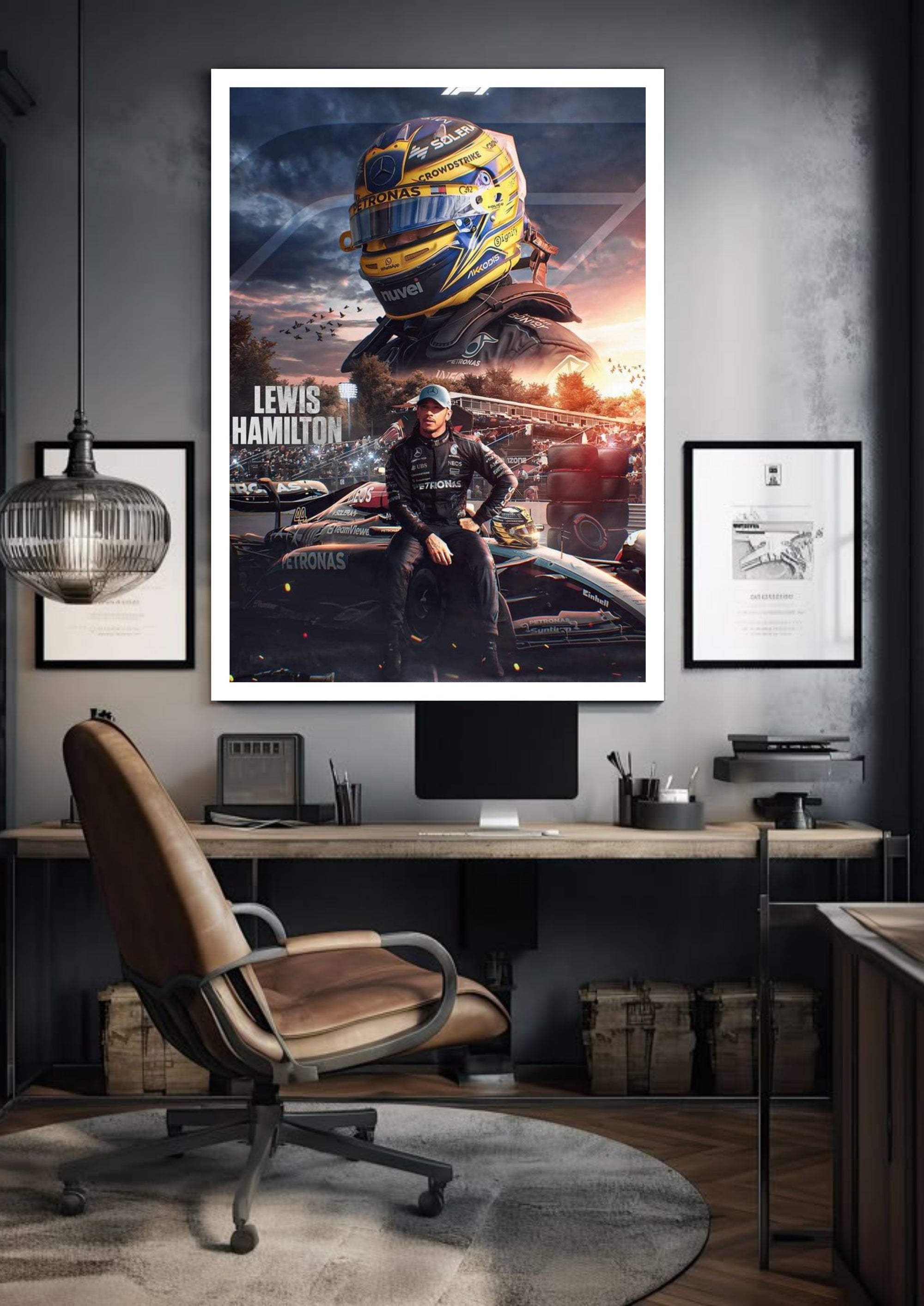 Lewis Hamilton Petronas Mercedes 44 | Helmet Edition | F1 POSTERS