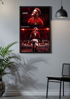 The Iconic No. 7 – David Beckham Manchester United Poster