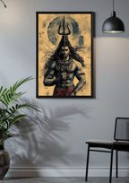 Lord Shiva with Trishul Energy – Divine Poster