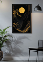 Golden Moonrise Poster