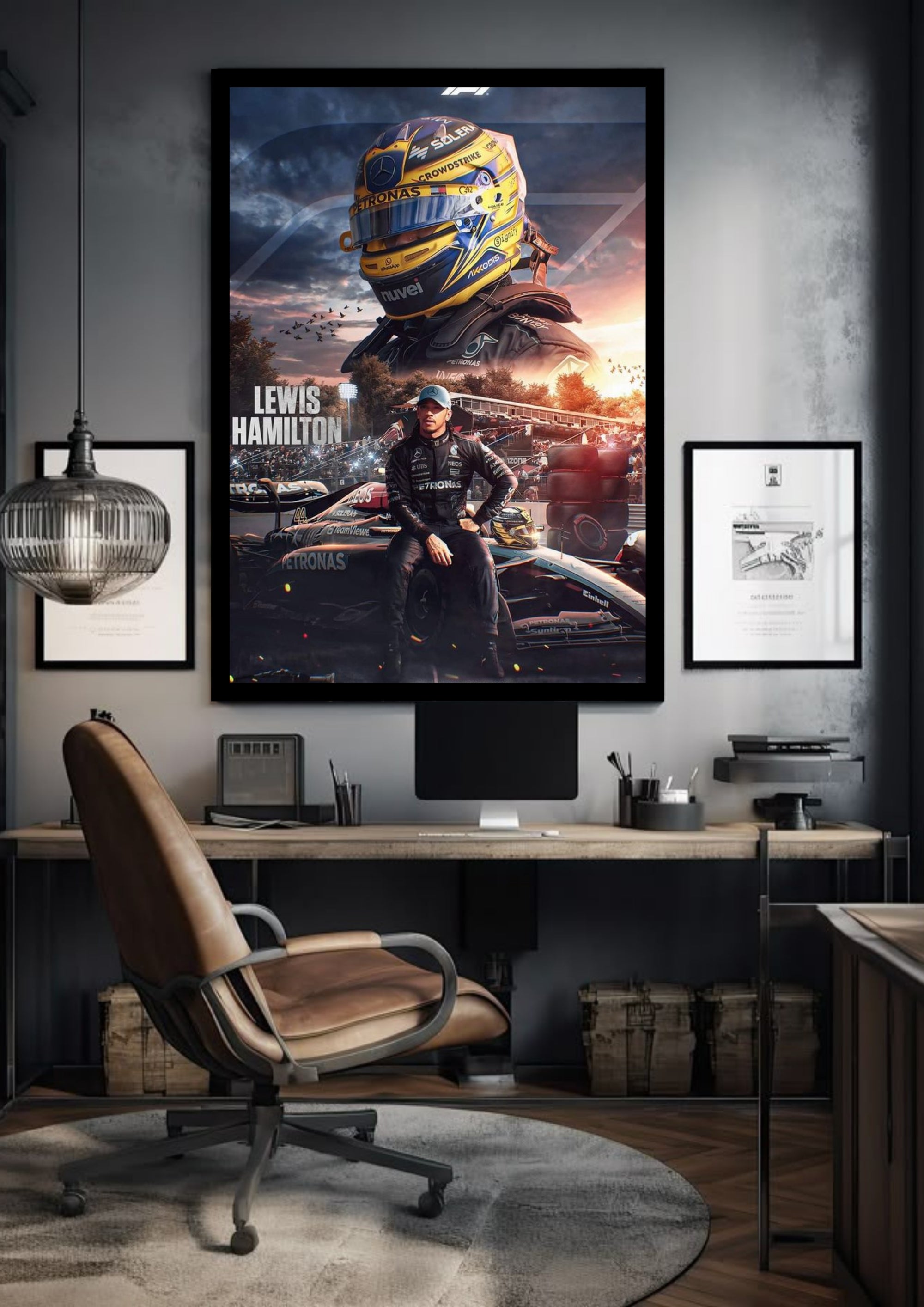 Lewis Hamilton Petronas Mercedes 44 | Helmet Edition | F1 POSTERS