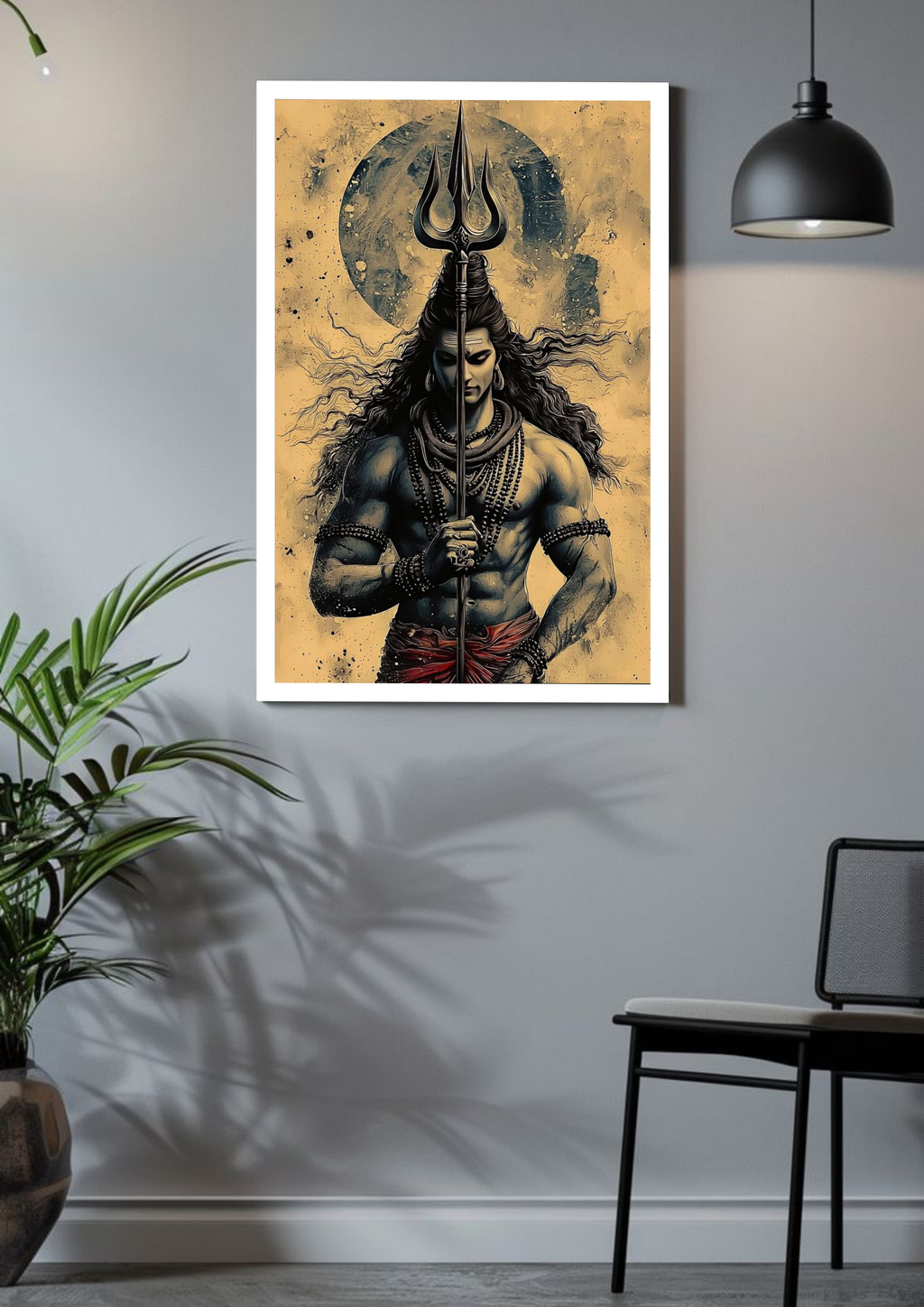 Lord Shiva with Trishul Energy – Divine Poster