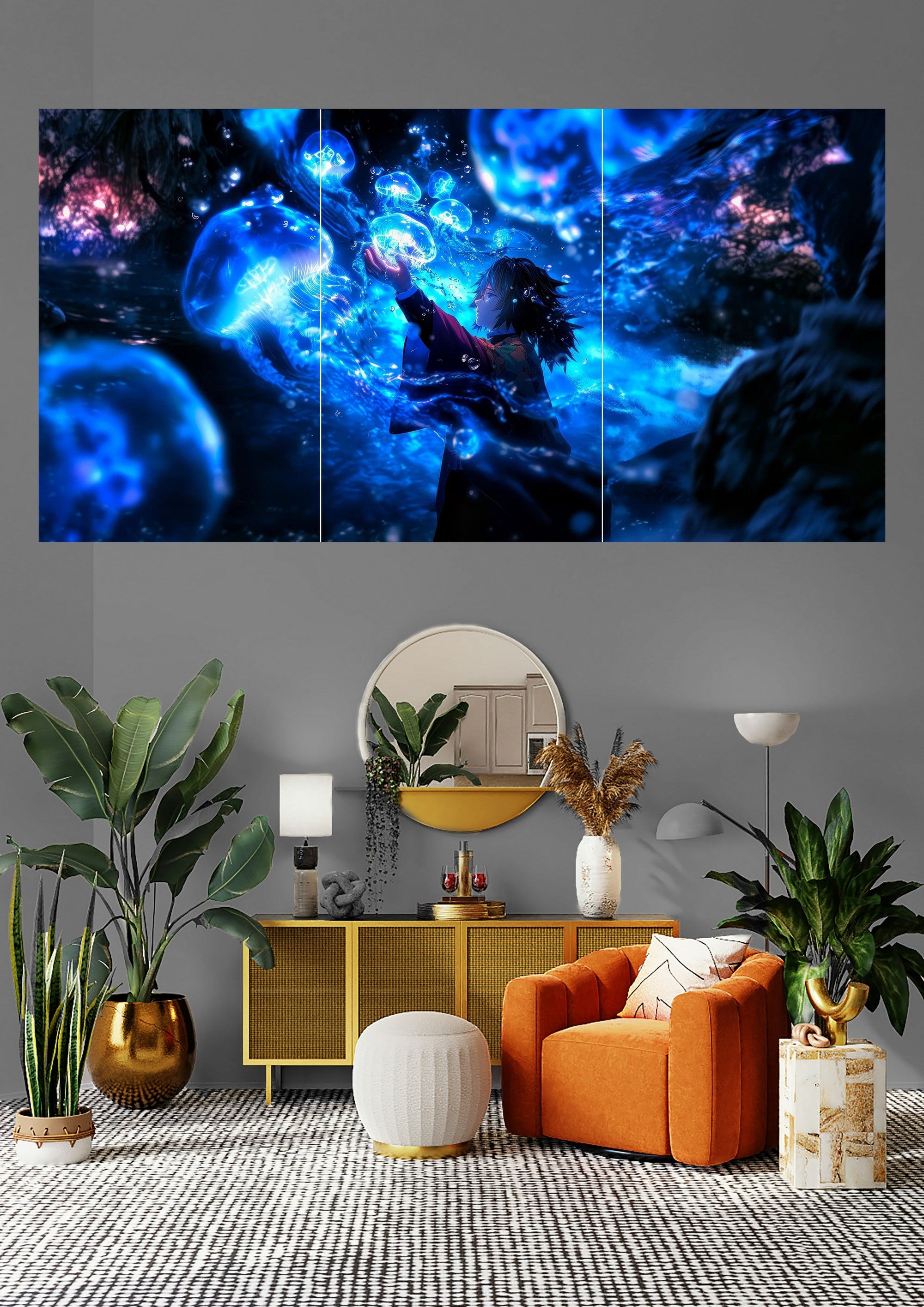 Naruto | Jellyfish Water Summon | Anime Jutsu Posters