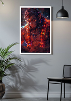 Lord Hanuman Glowing in Devotion – Divine Poster