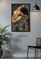 Lord Krishna with Sudarshan Chakra – Divine Poster