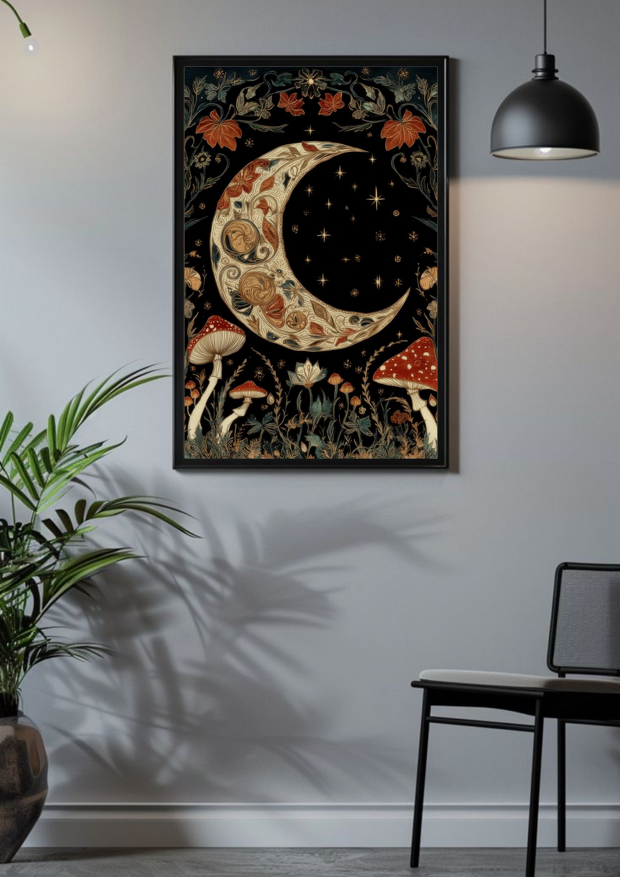 Enchanted Moon Grove Poster