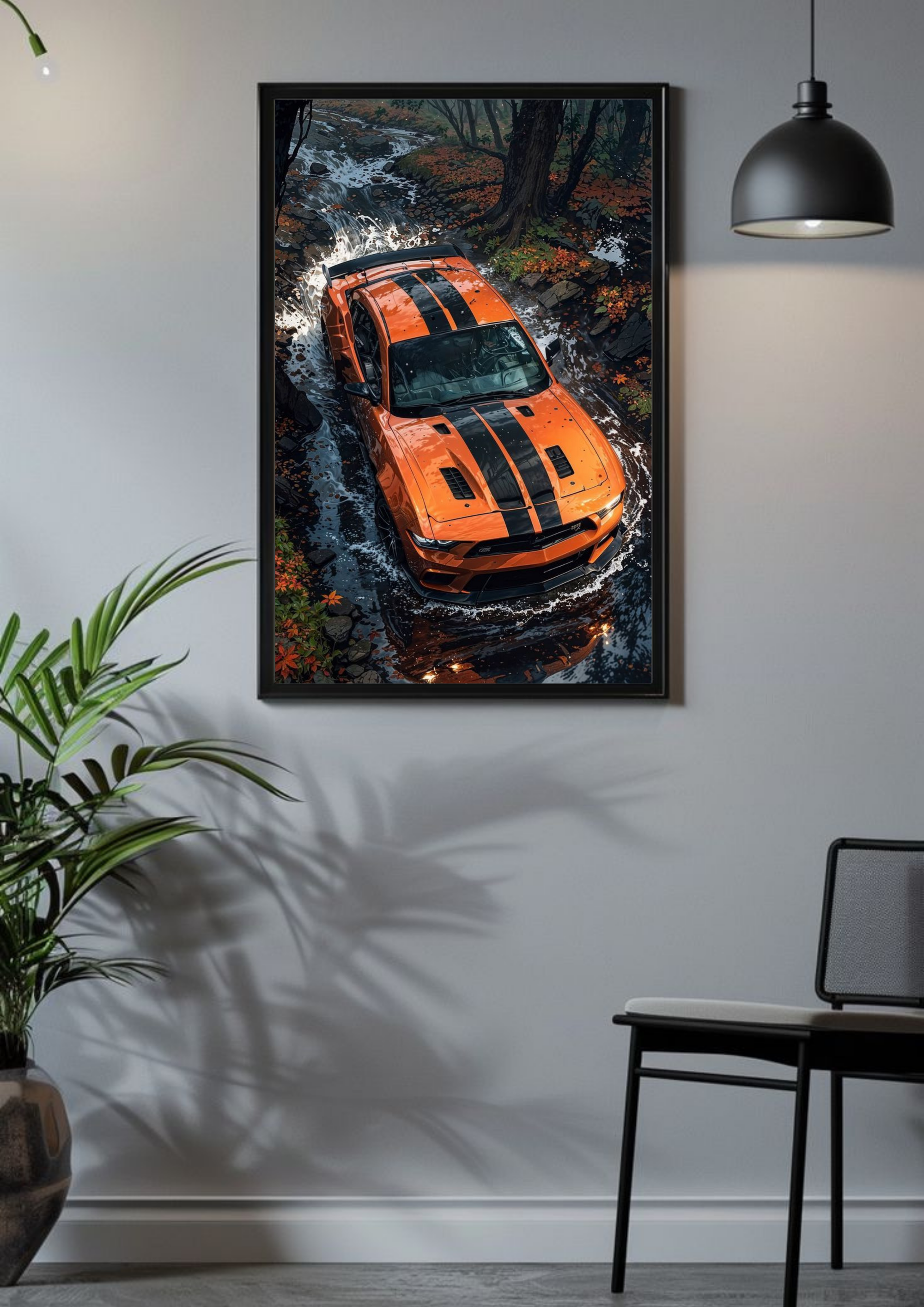 FORD MUSTANG • AUTUMN RUSH | Car Posters