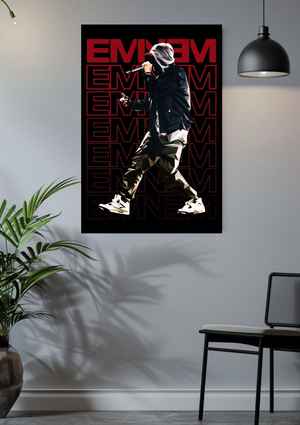 Eminem Polygon Vibe Poster