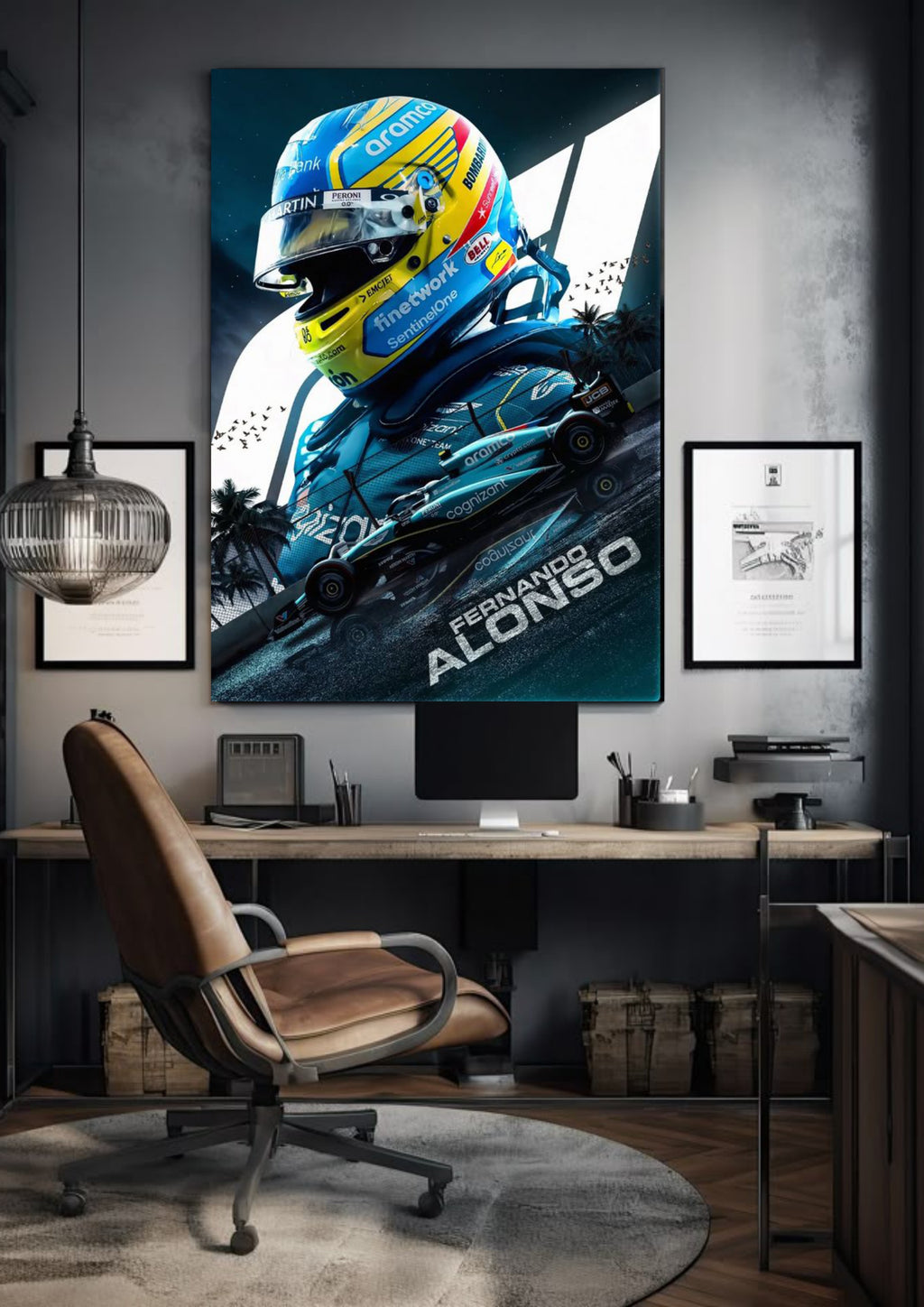 Fernando Alonso Aston Martin 14 | Formula One | F1 POSTERS