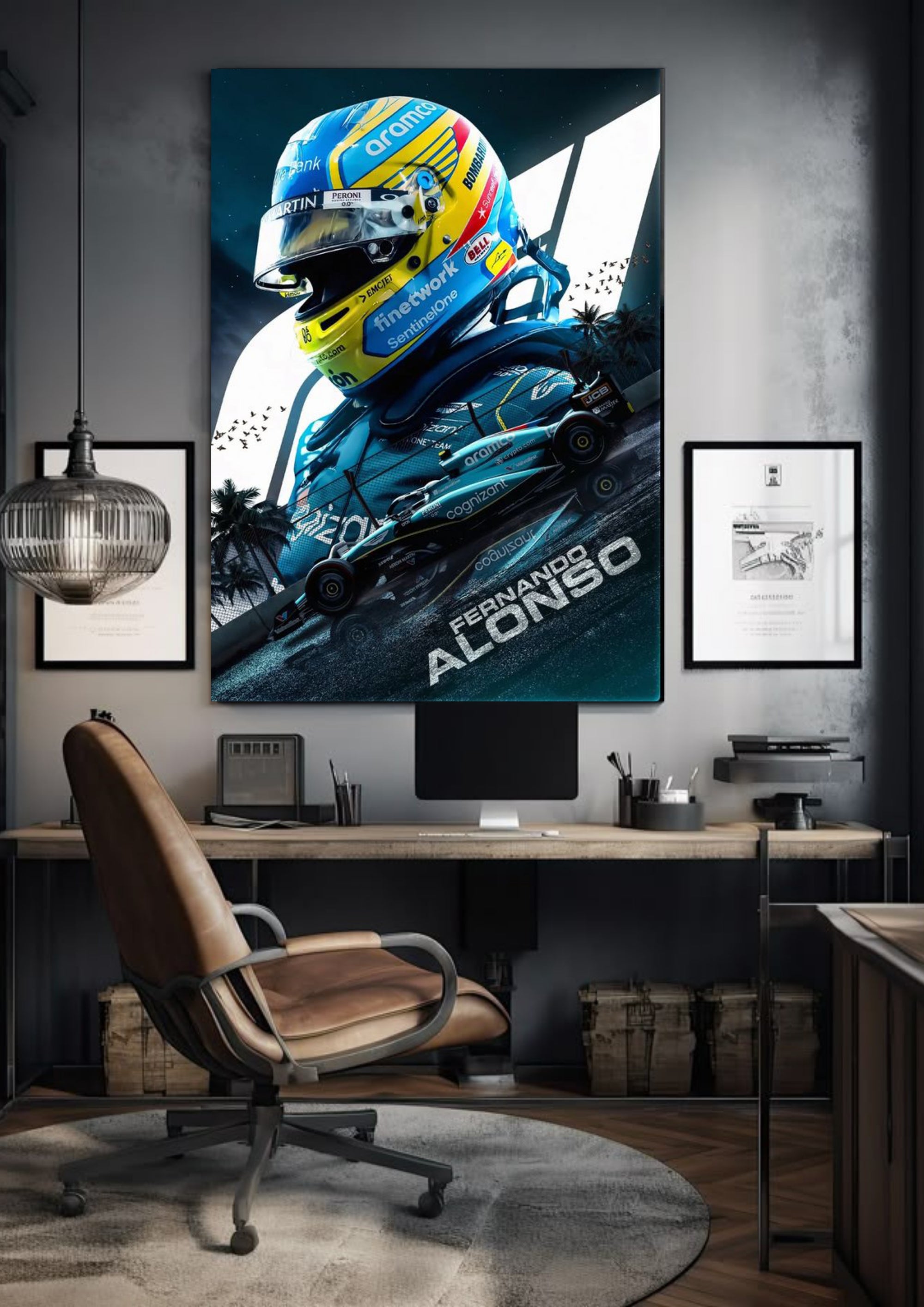 Fernando Alonso Aston Martin 14 | Formula One | F1 POSTERS