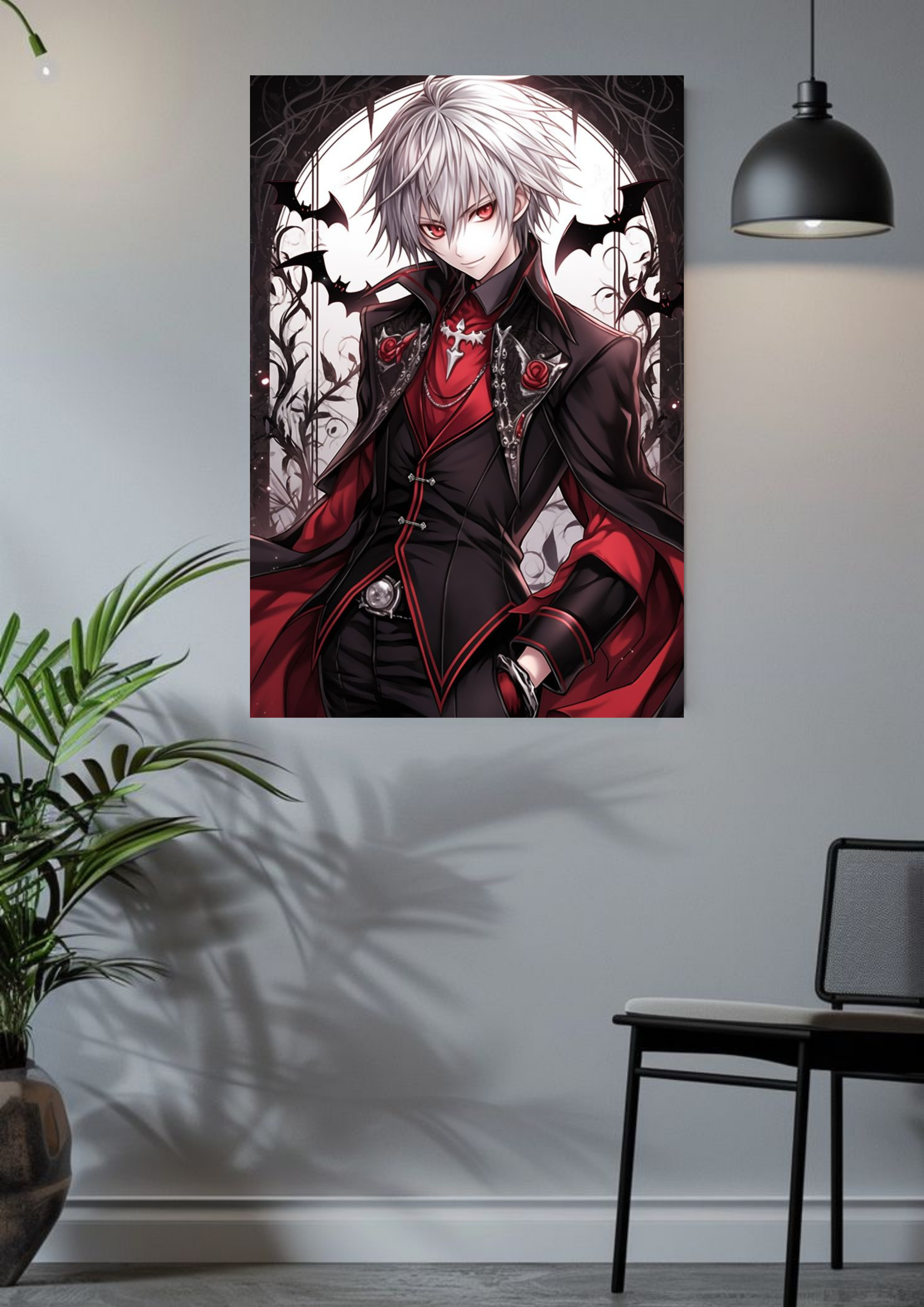 Crimson Vampire – Elegant Gothic Night Poster