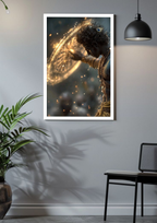 Lord Krishna with Sudarshan Chakra – Divine Poster