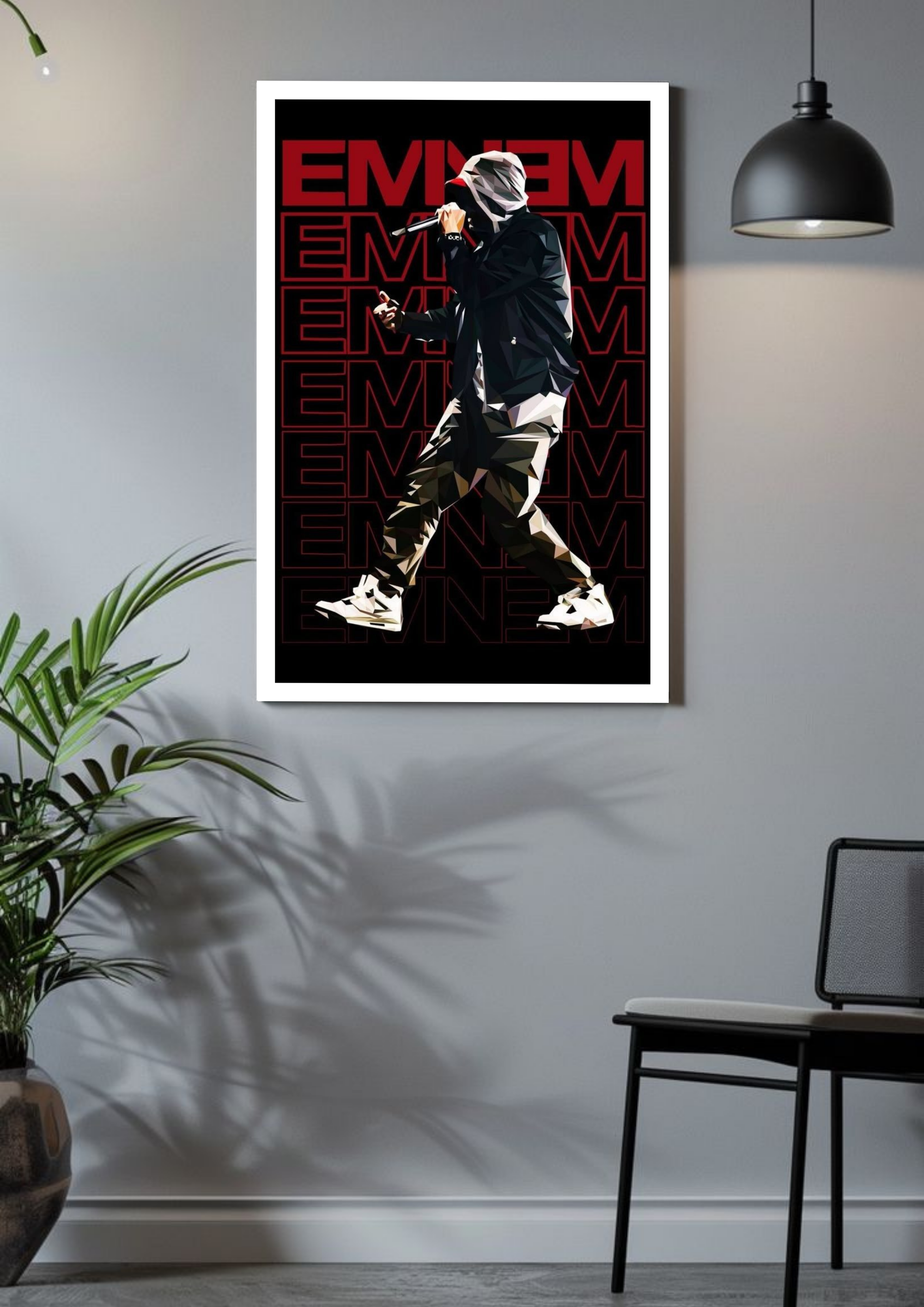Eminem Polygon Vibe Poster