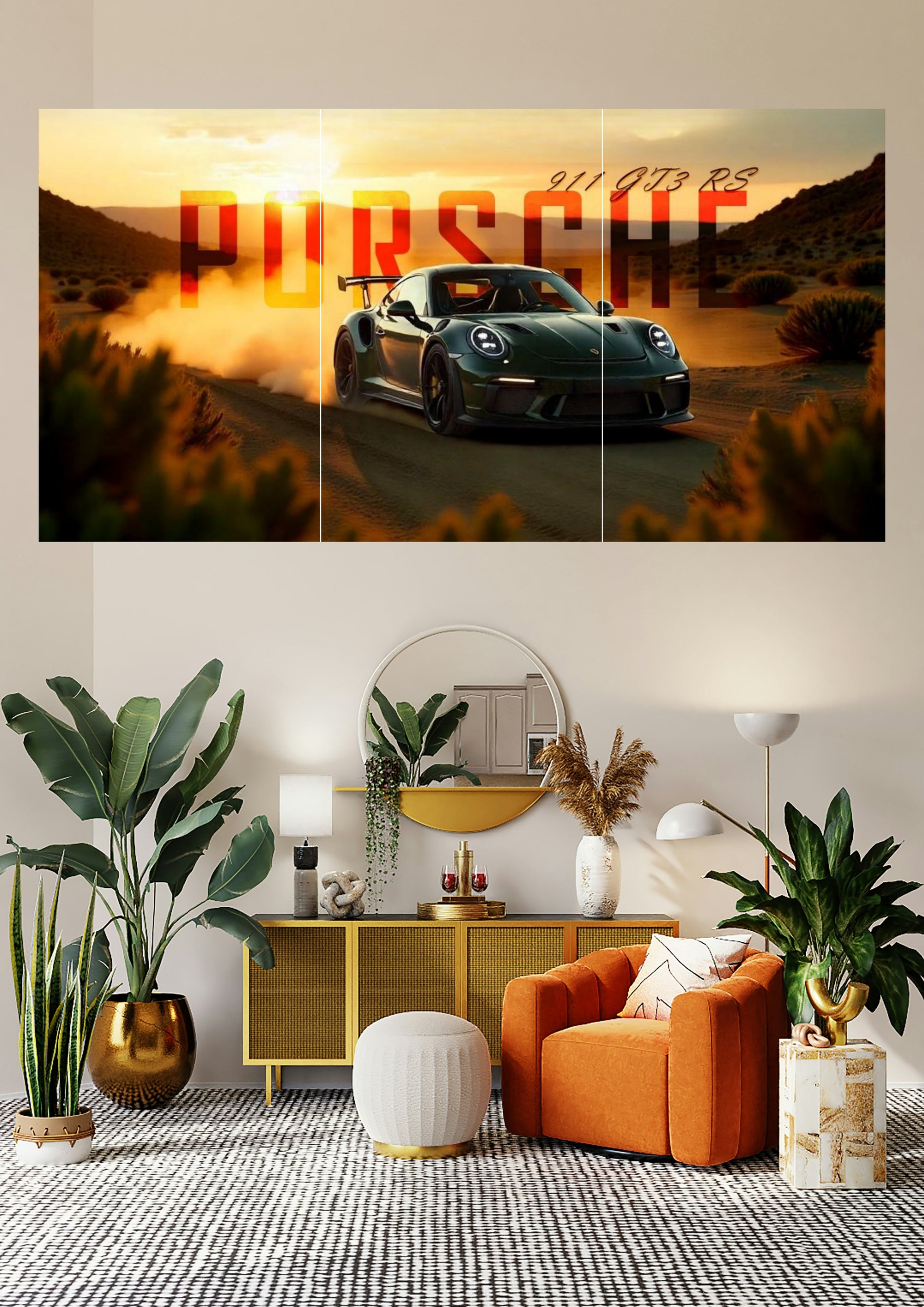 Porsche 911 GT3 RS | Desert Storm Dominator | Performance Icons Posters