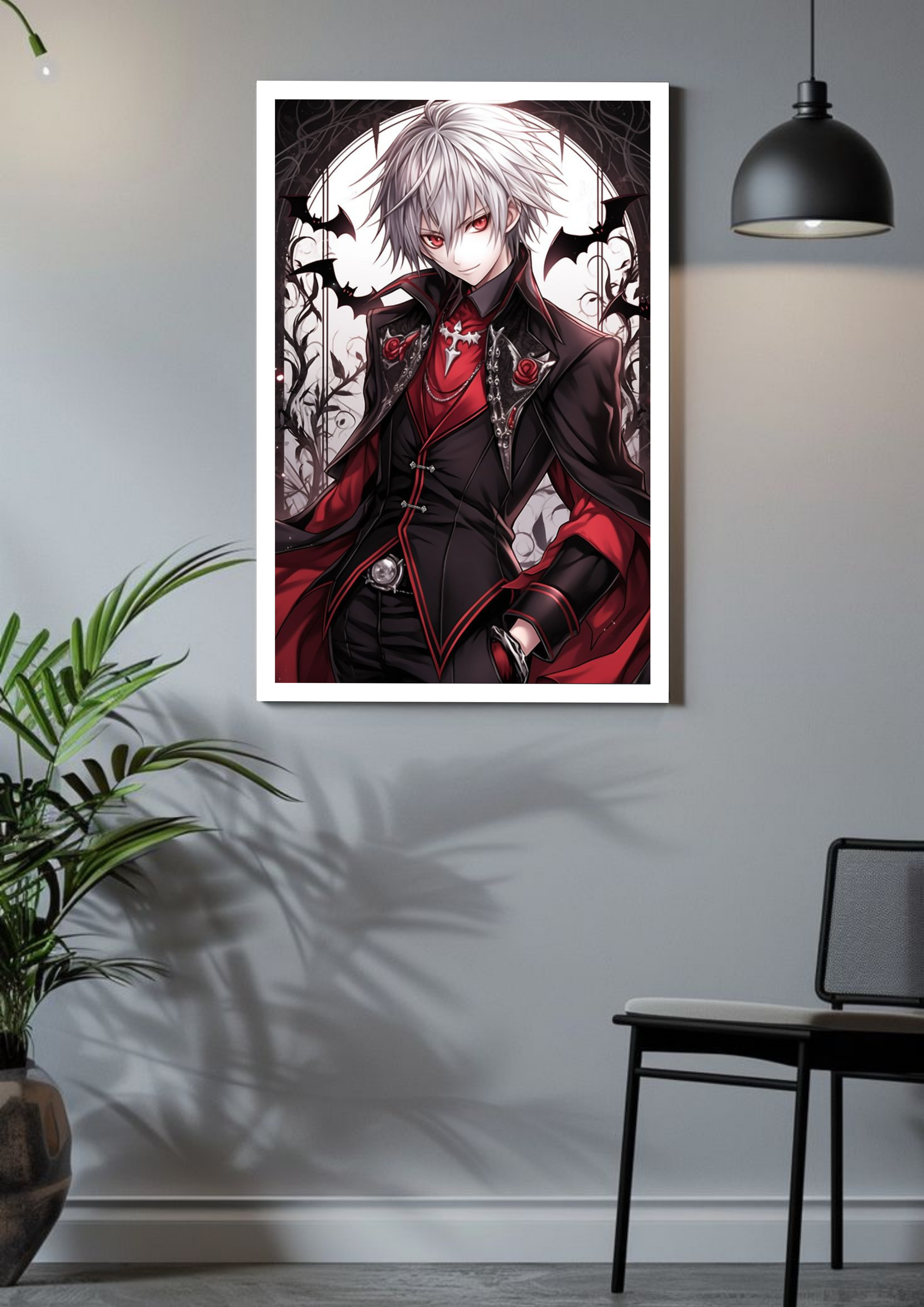 Crimson Vampire – Elegant Gothic Night Poster