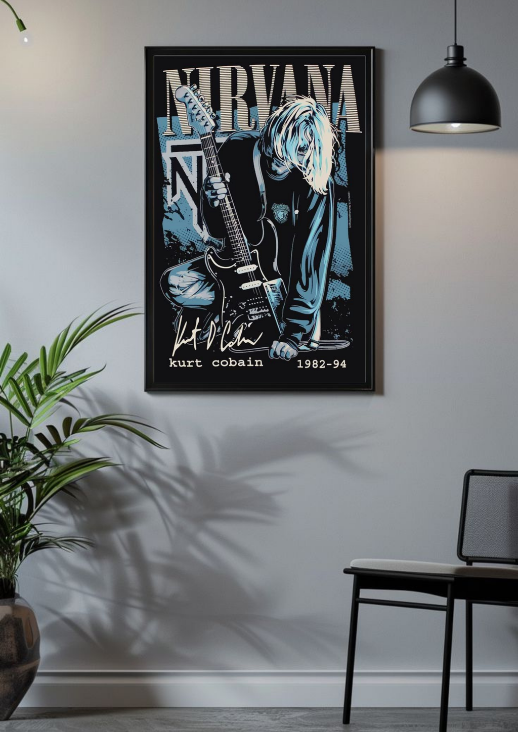 Nirvana by Kurt Cobain Poster