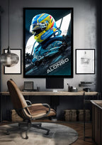 Fernando Alonso Aston Martin 14 | Formula One | F1 POSTERS