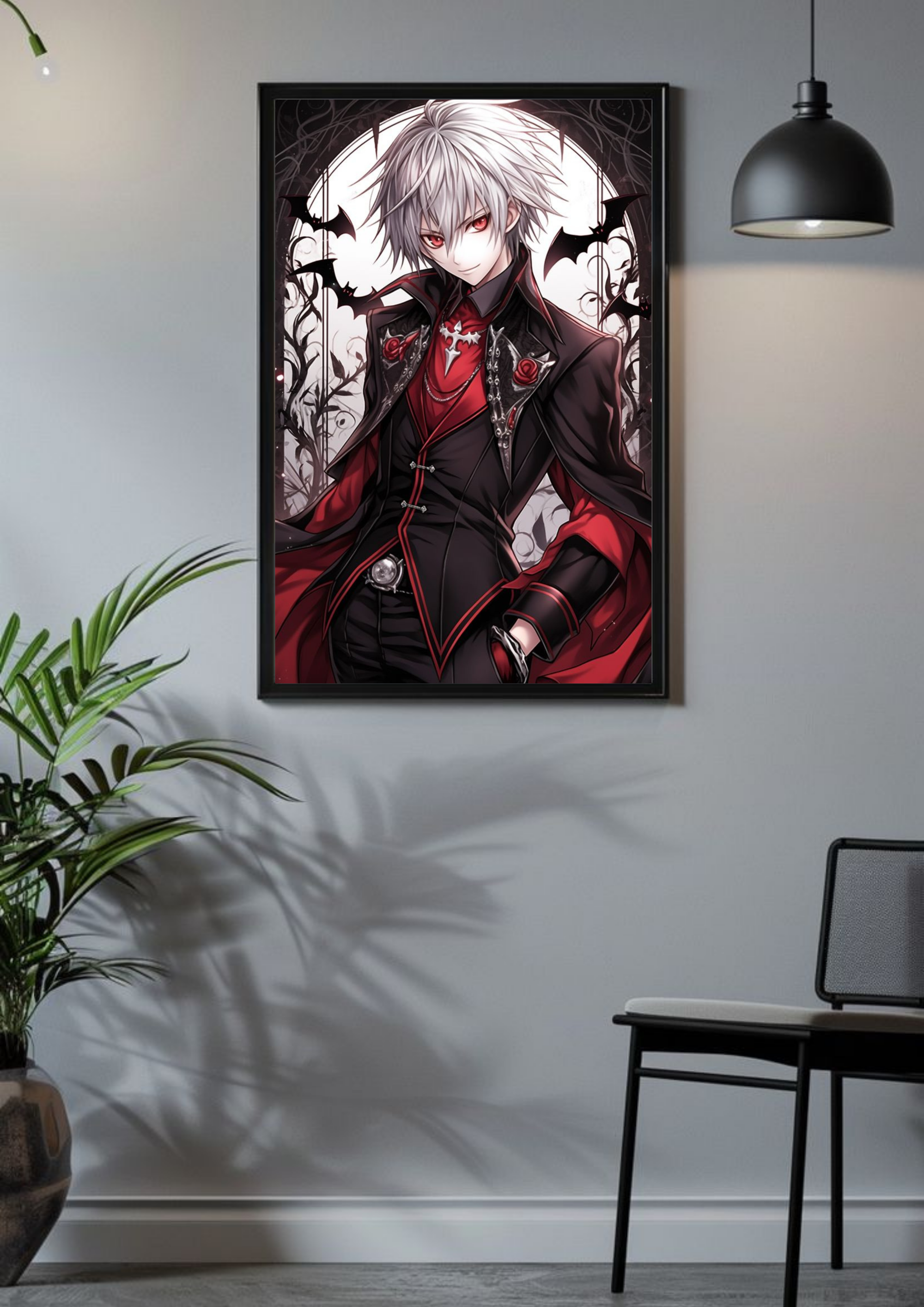 Crimson Vampire – Elegant Gothic Night Poster