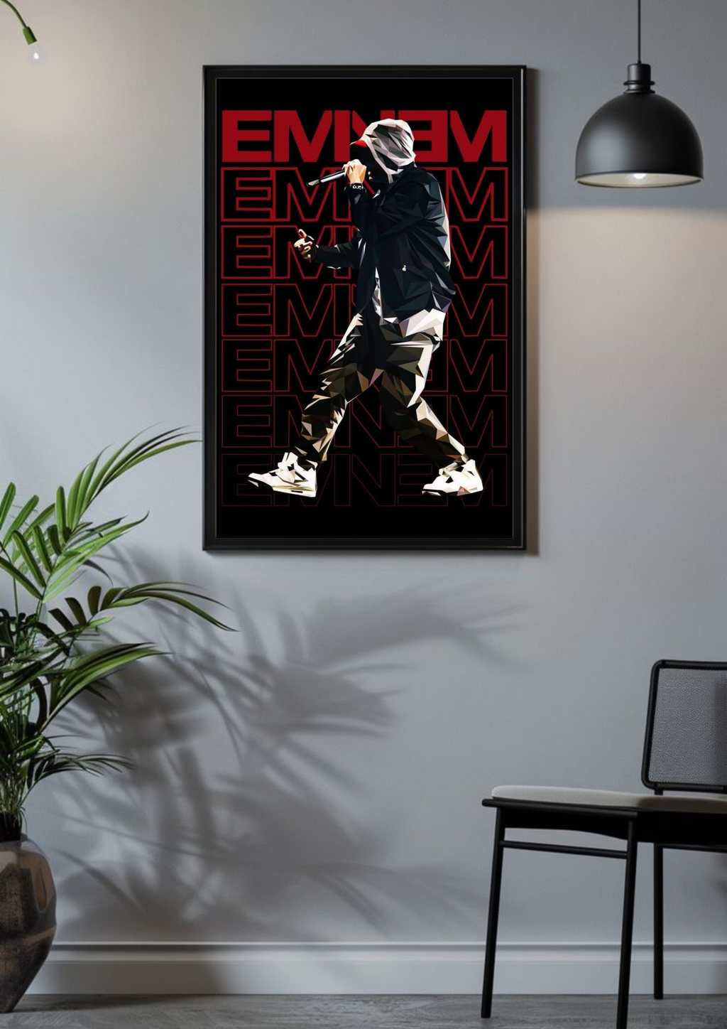 Eminem Polygon Vibe Poster
