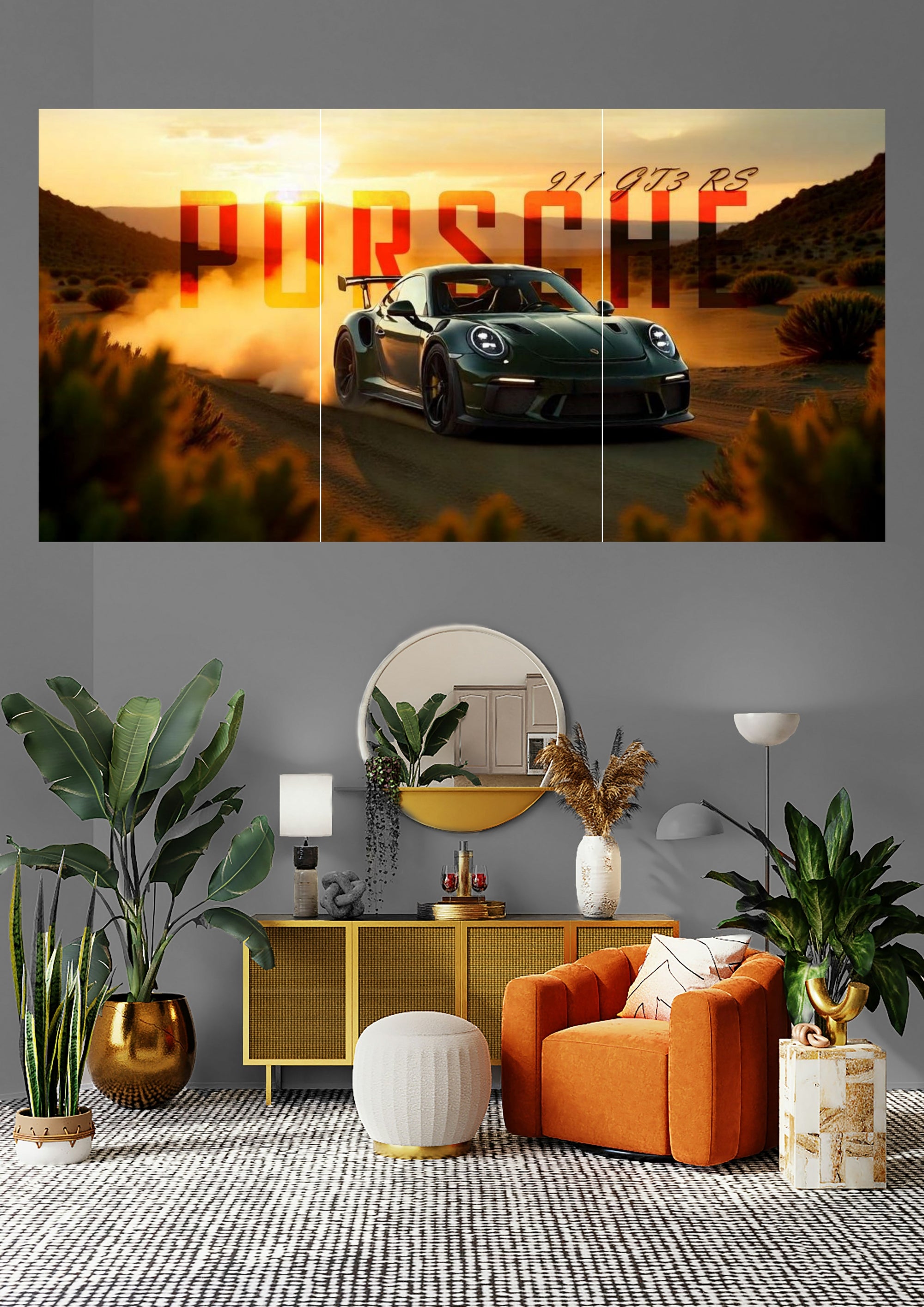 Porsche 911 GT3 RS | Desert Storm Dominator | Performance Icons Posters