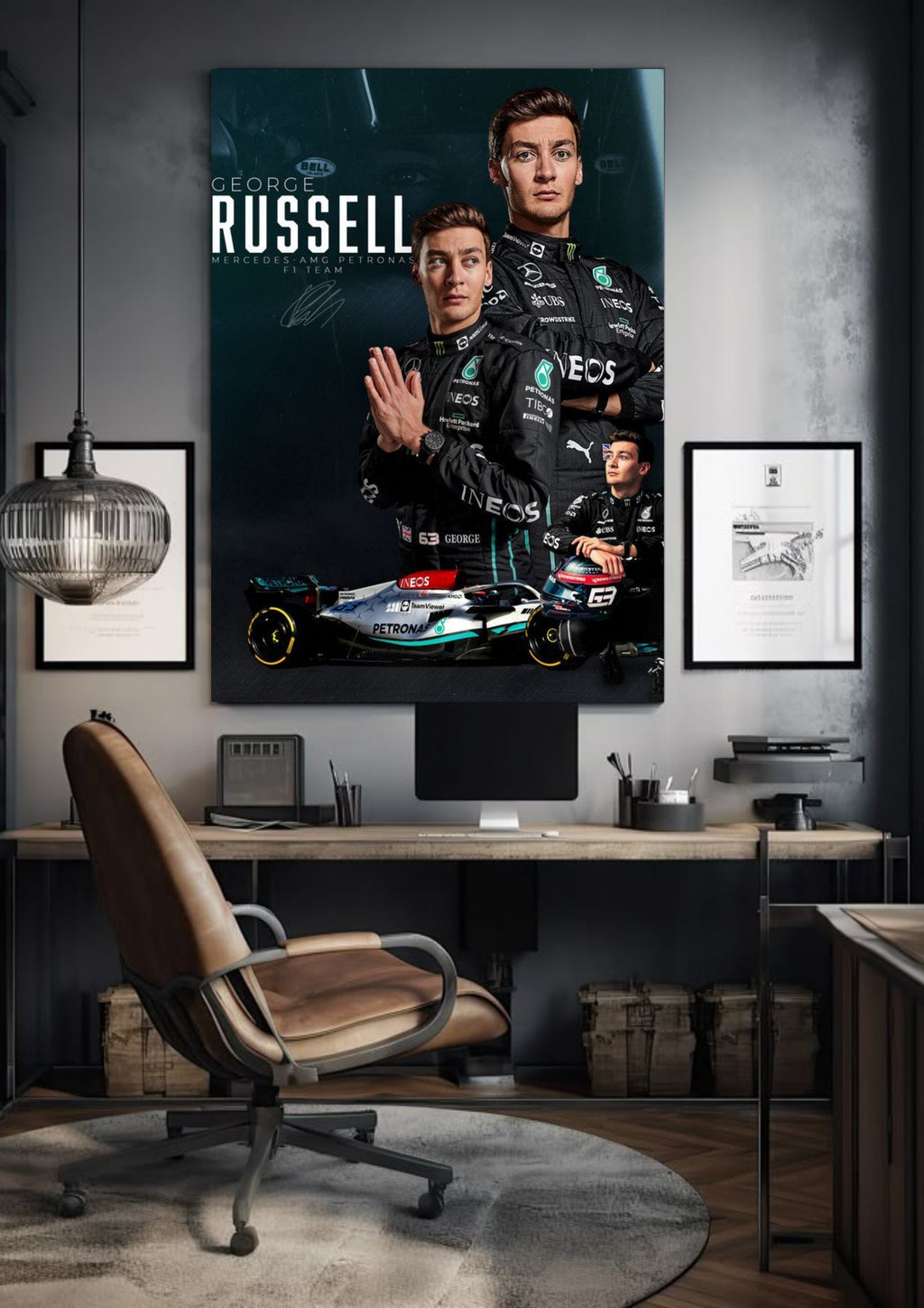 George Russell Mercedes 63 | Formula One | F1 POSTERS