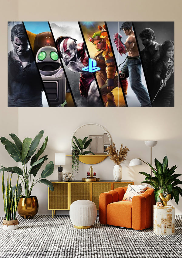 PlayStation All-Stars | Epic Saga Heroes | Gaming Legends Posters