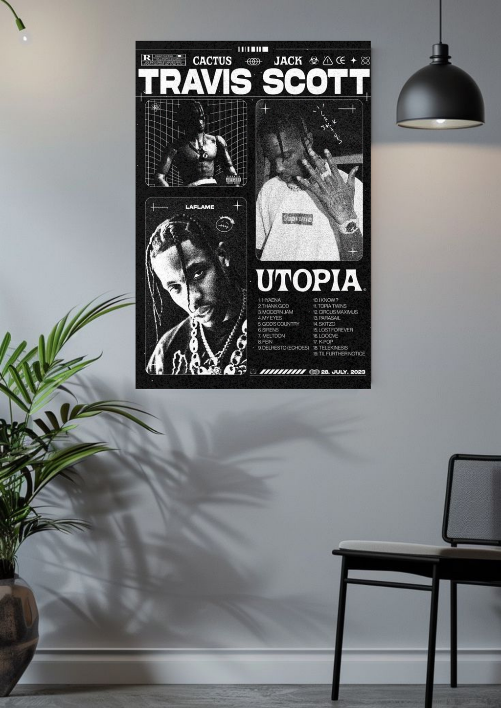 Travis Scott Utopia Poster