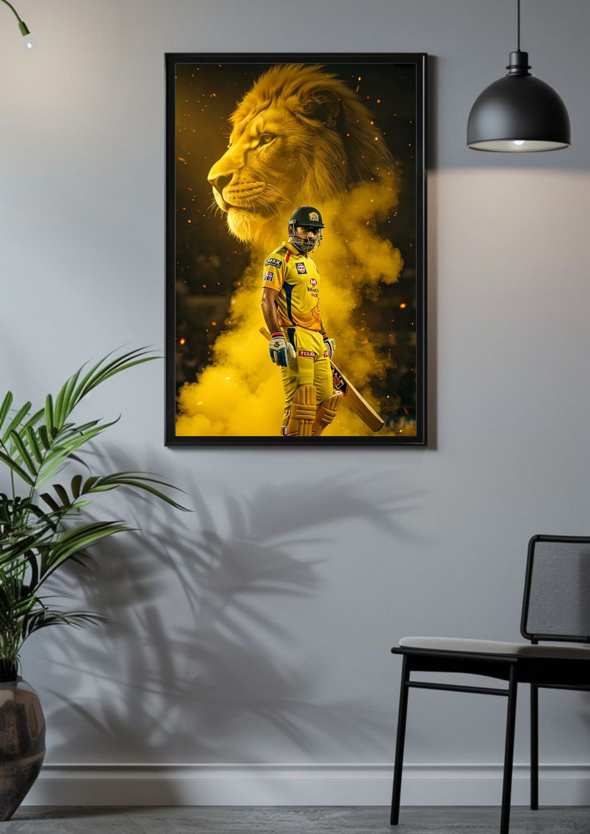 The Lion of Chennai – MS Dhoni Poster