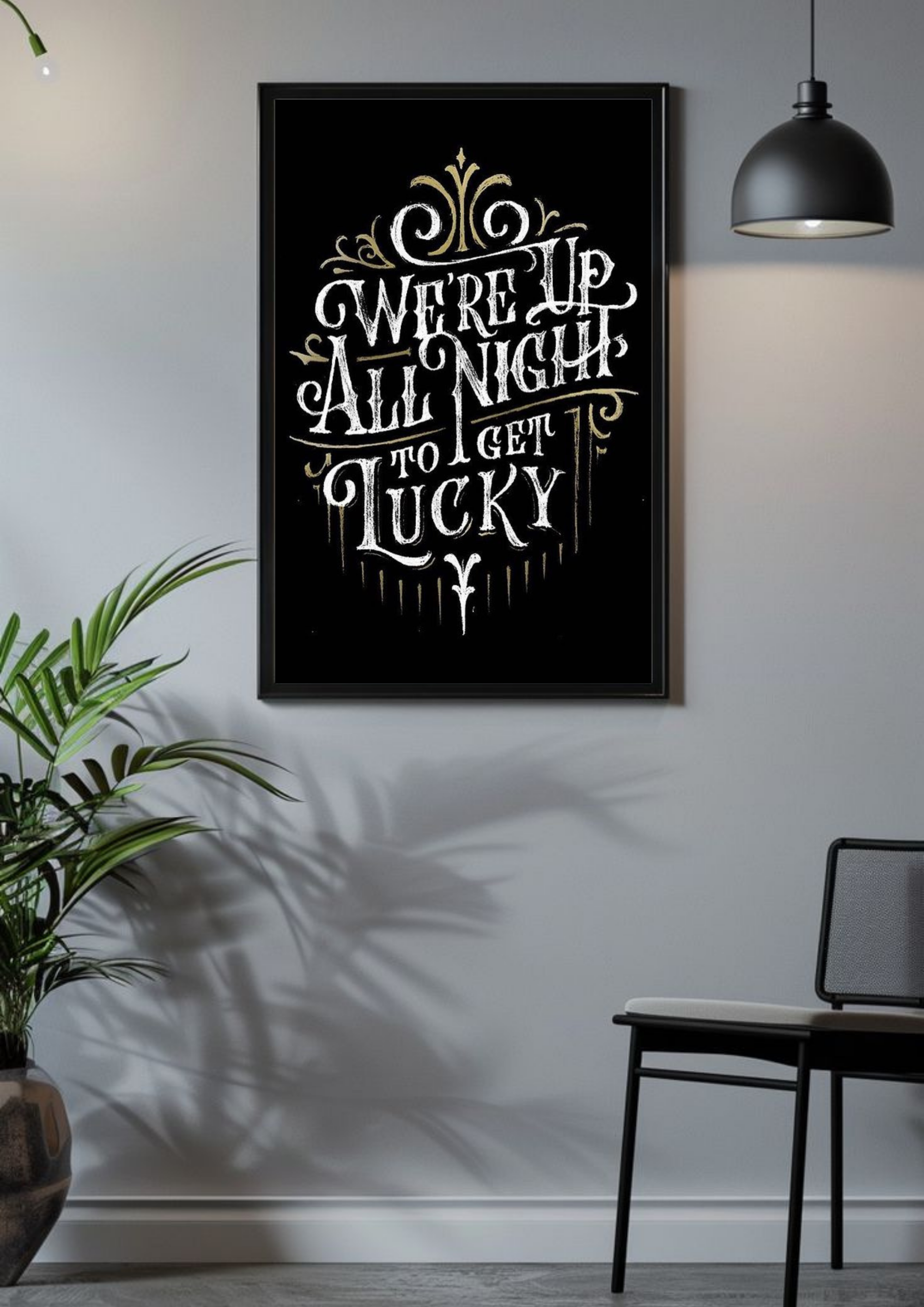 Up All Night to Get Lucky Poster