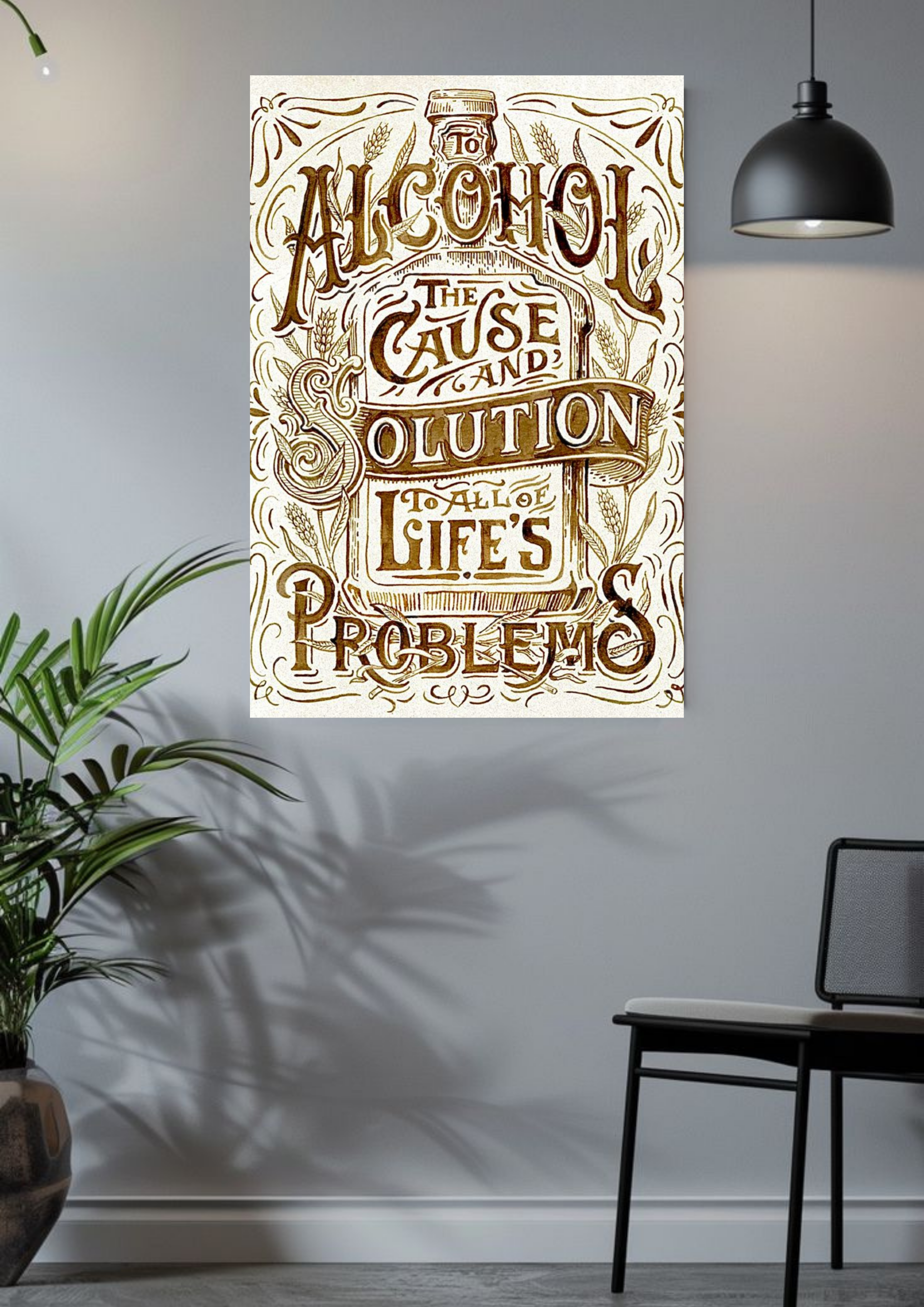 To Alcohol Poster