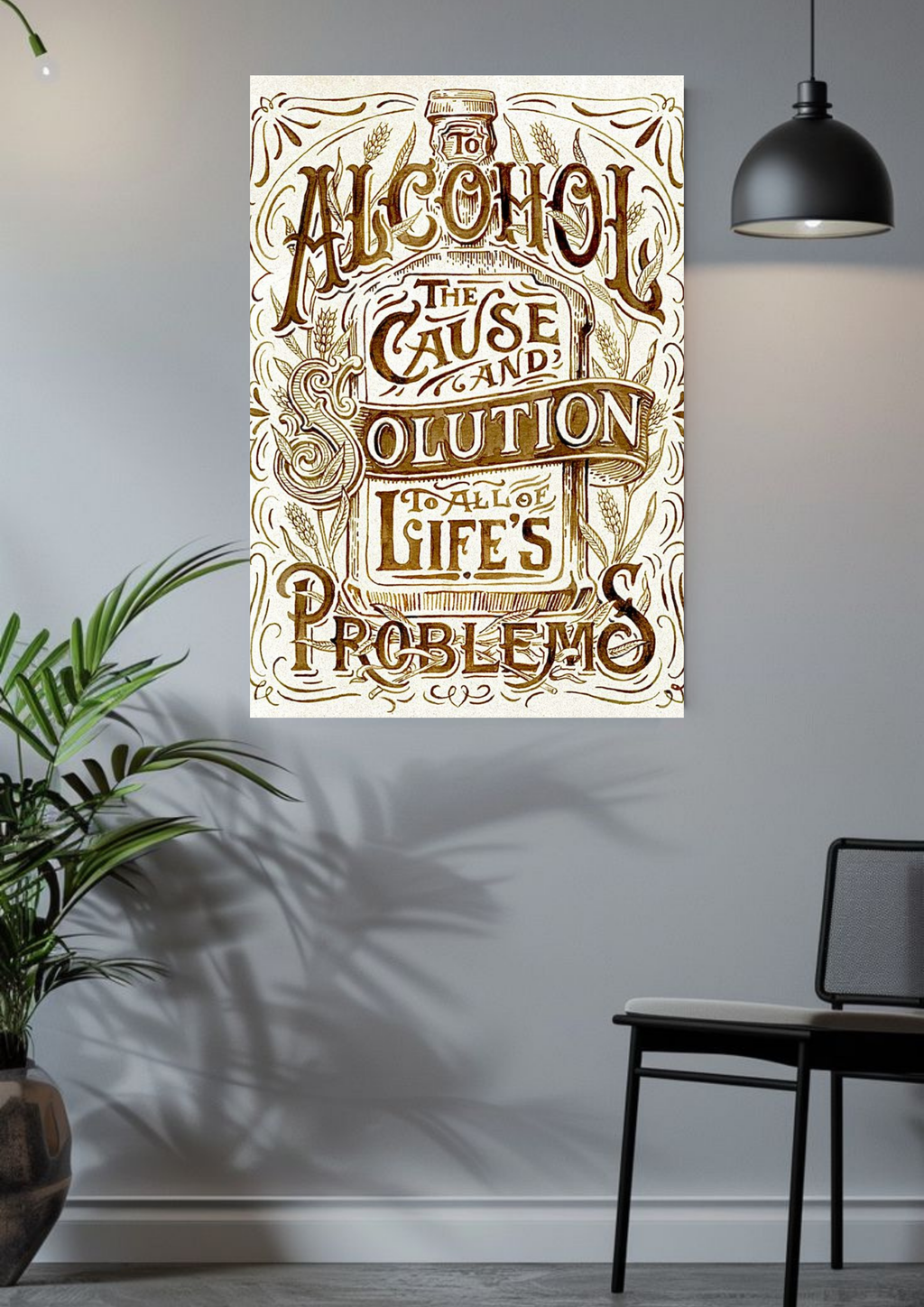 To Alcohol Poster