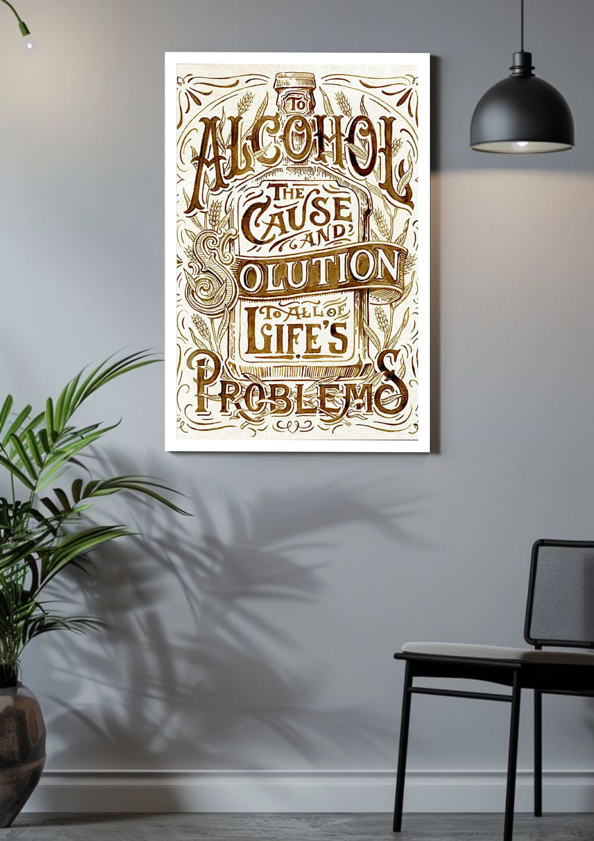 To Alcohol Poster