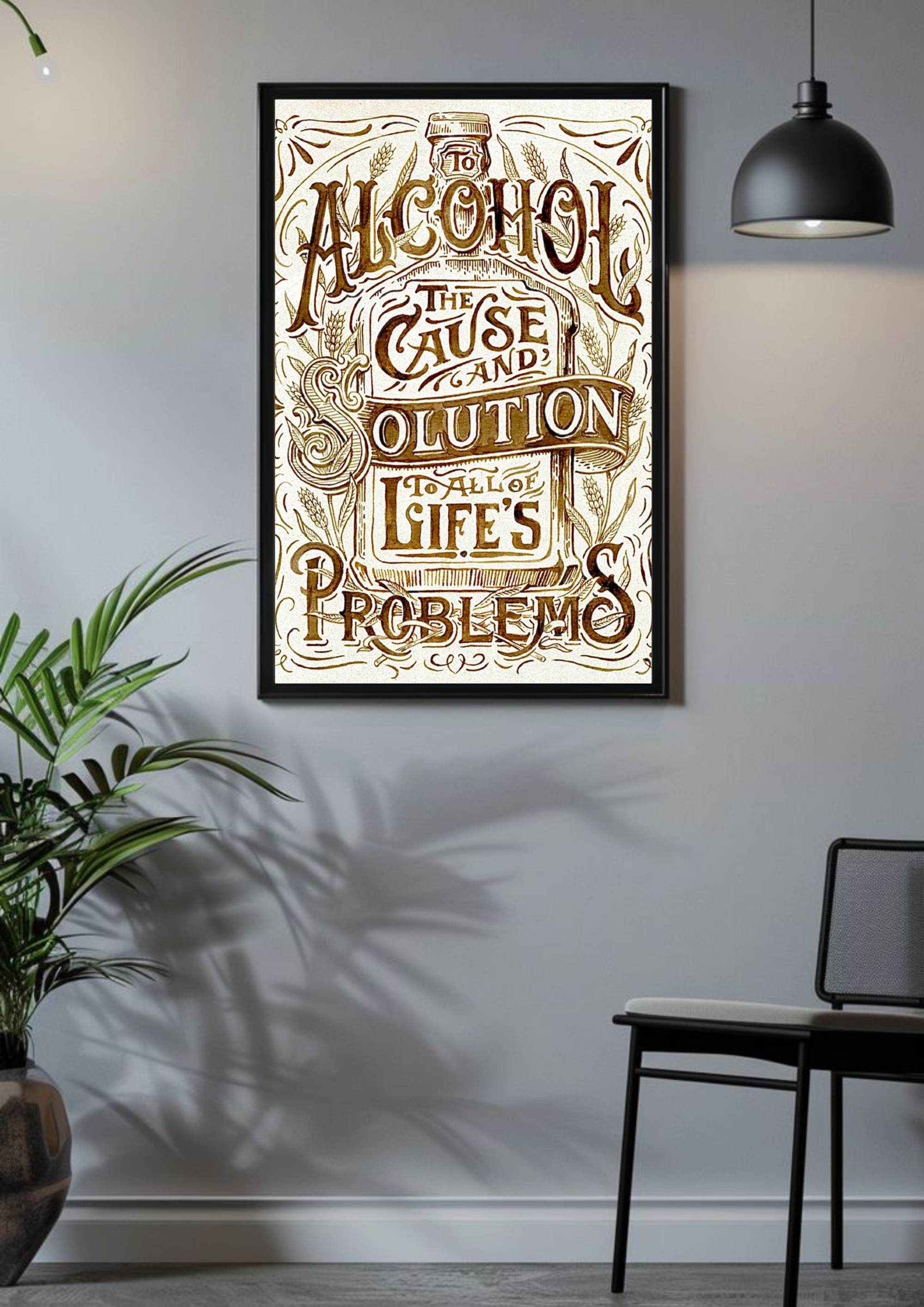 To Alcohol Poster