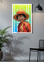 Joyful Luffy – Boundless Spirit One Piece Poster