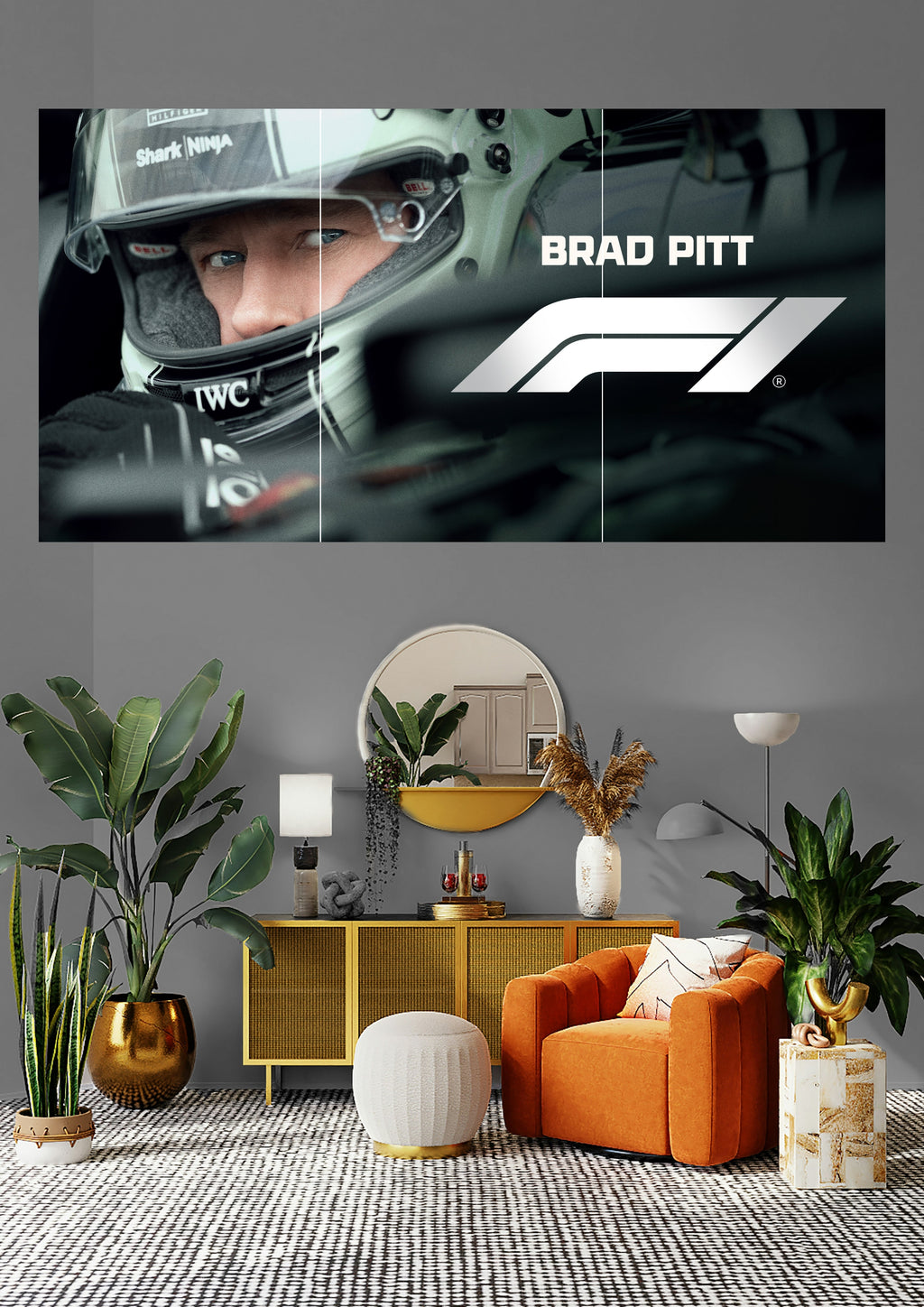 Brad Pitt F1 Movie  | Apex Intensity | Hollywood Racing Posters