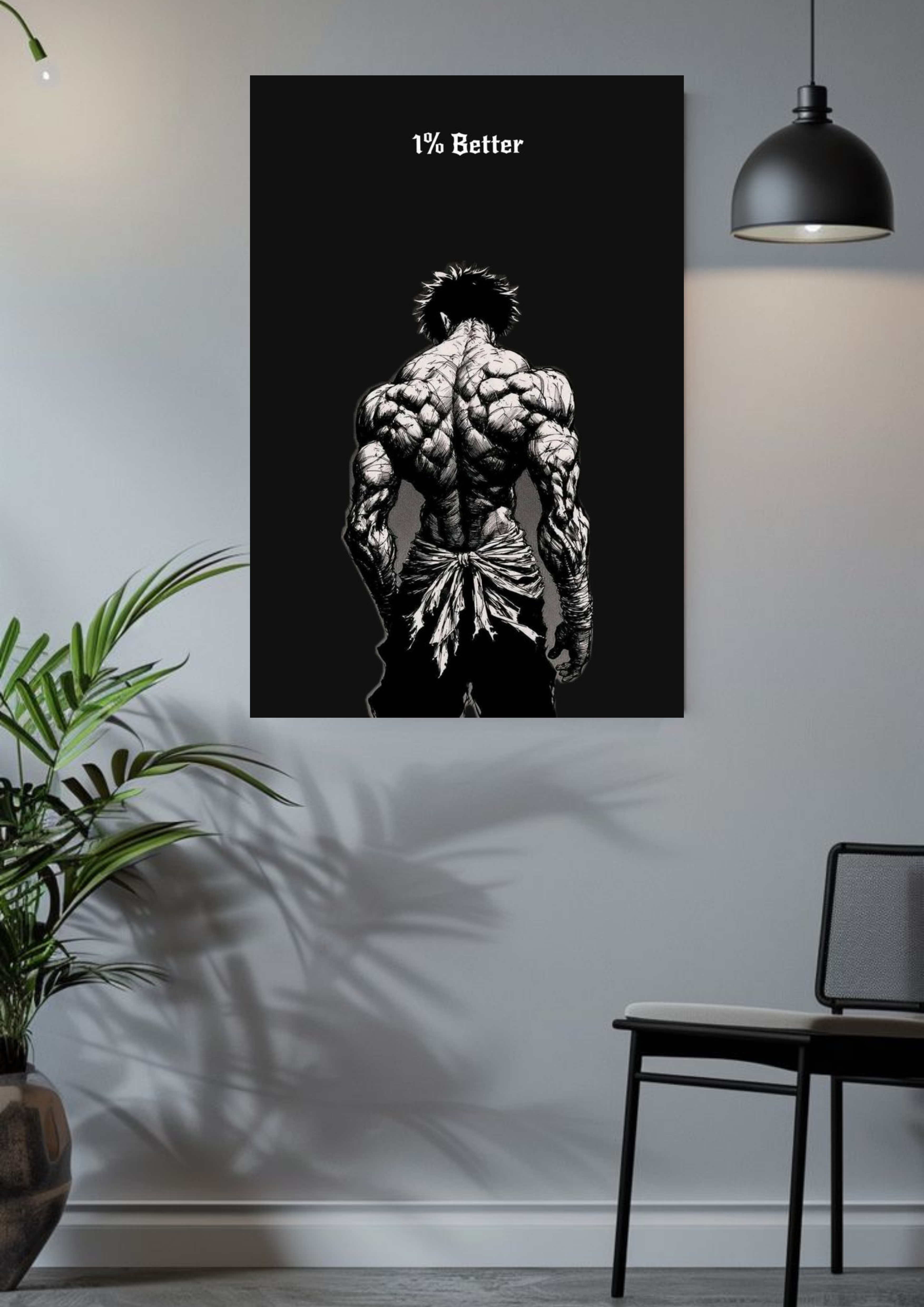 1% Better – Anime Grind Mindset Poster