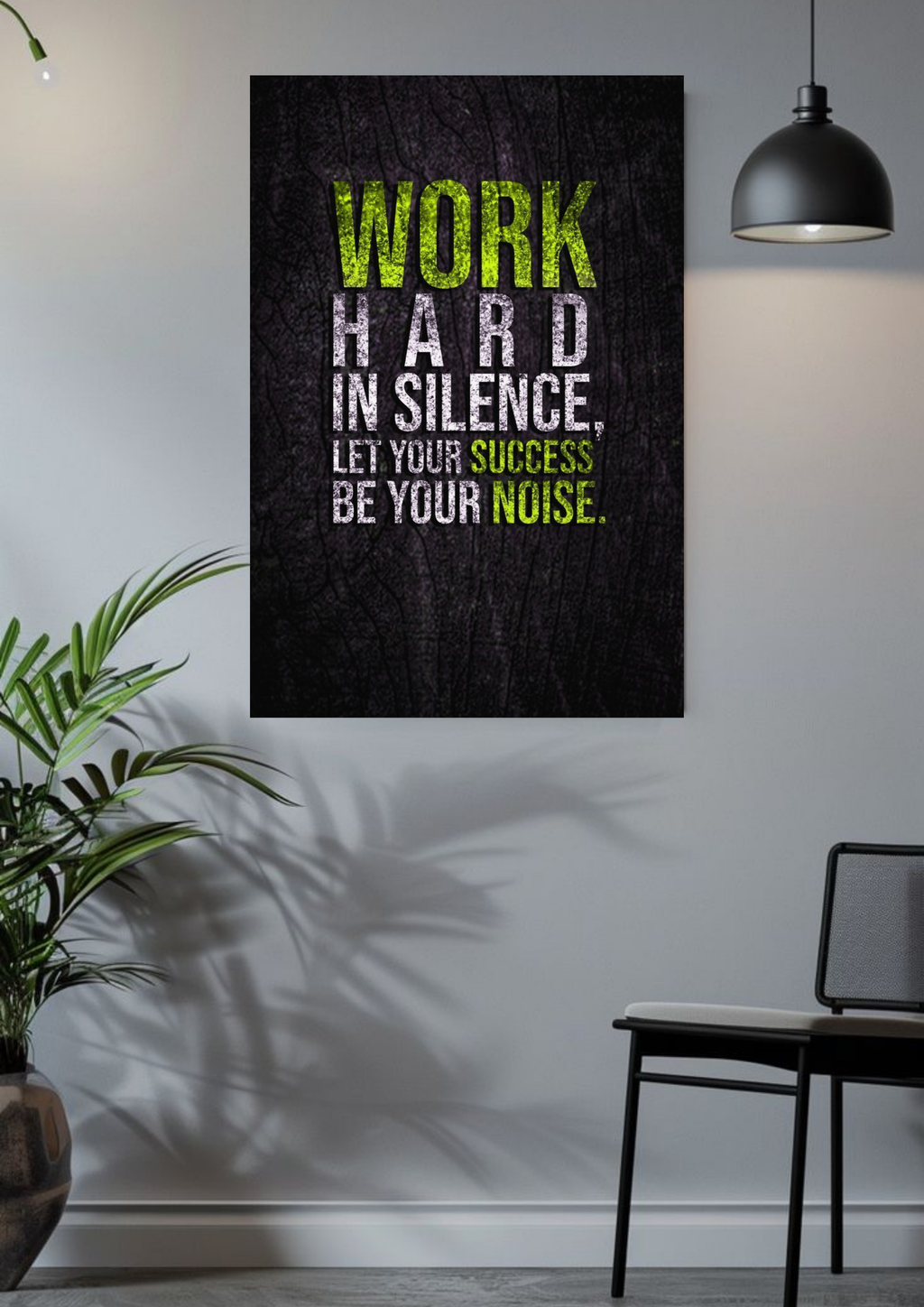 Work Hard in Silence – Grind Mode Motivation Poster
