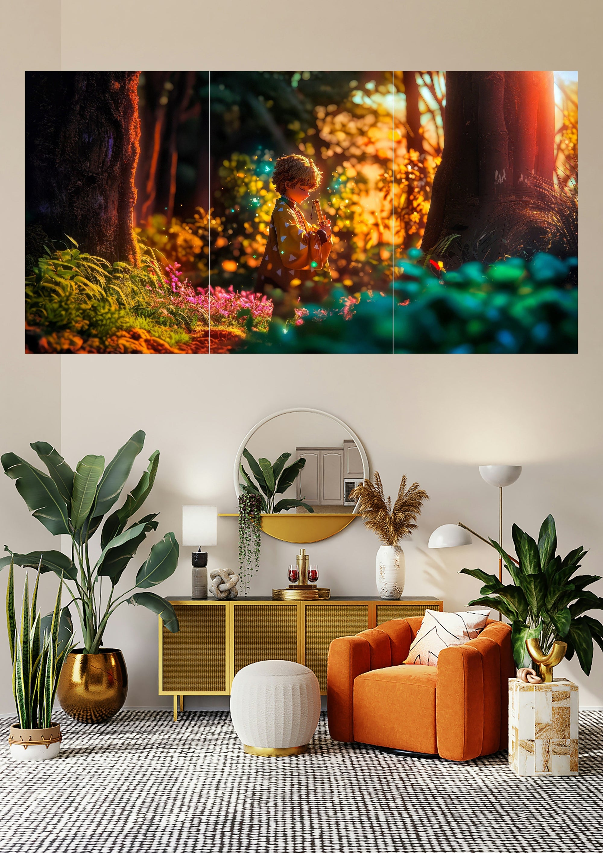 Demon Slayer | Water Breath Forest | Anime Katana Posters