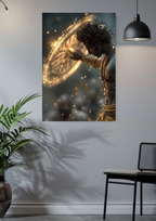 Lord Krishna with Sudarshan Chakra – Divine Poster