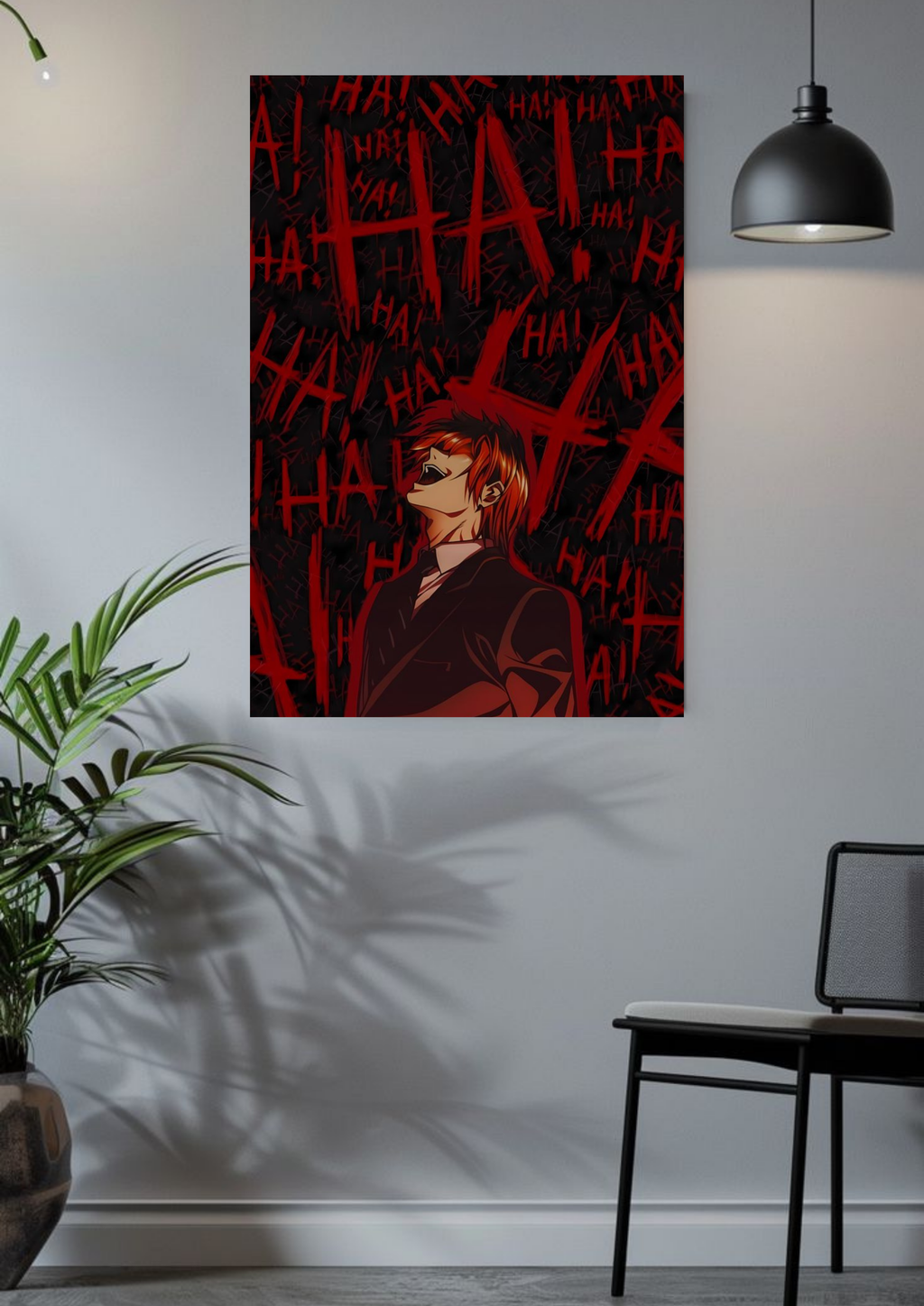 Laugh of a God Poster – Light Yagami Dark Justice Art