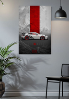 PORSCHE 911 GT3 RS • RED WAVE | Car Posters