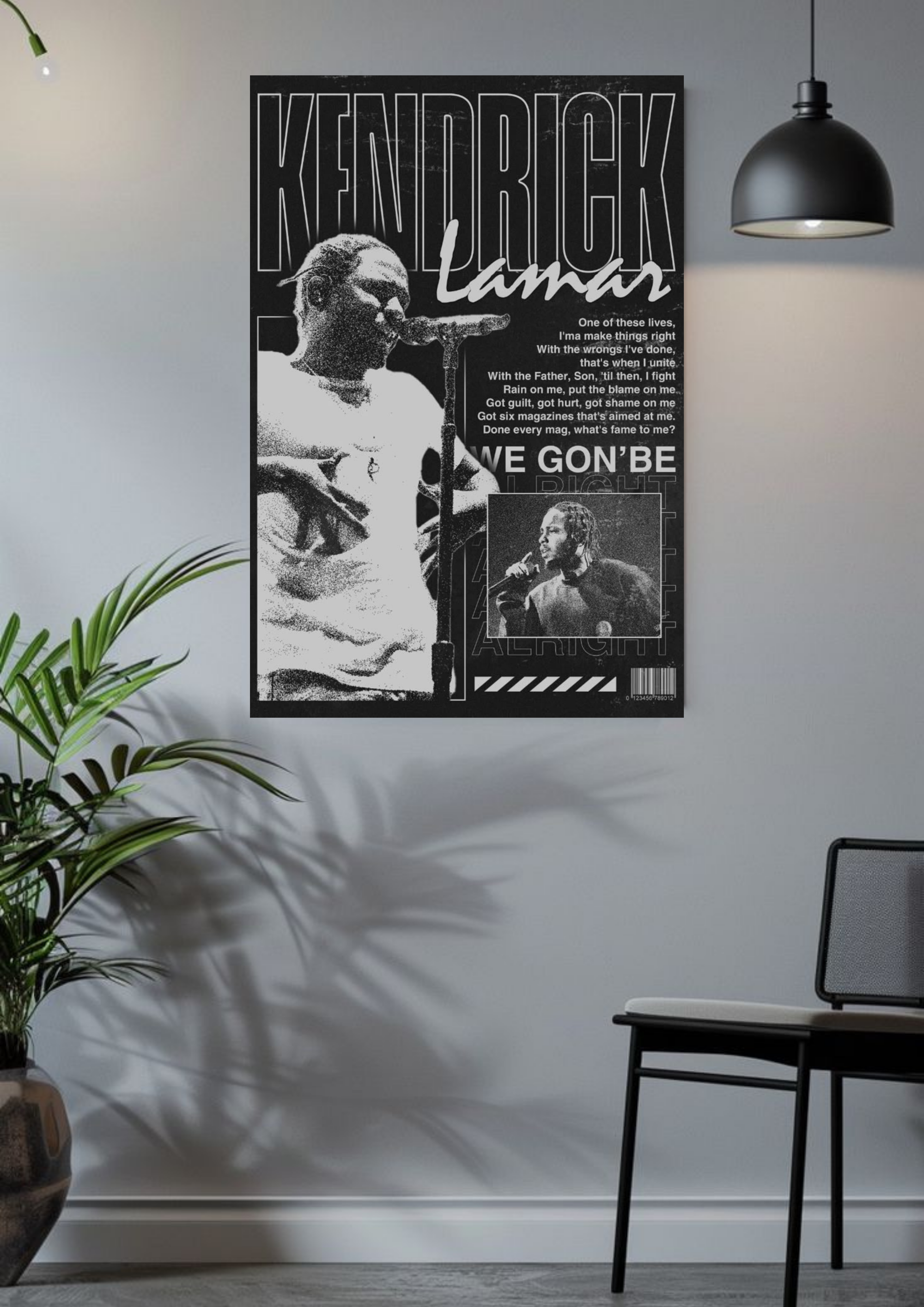 Kendrick Lamar Lyric Poster