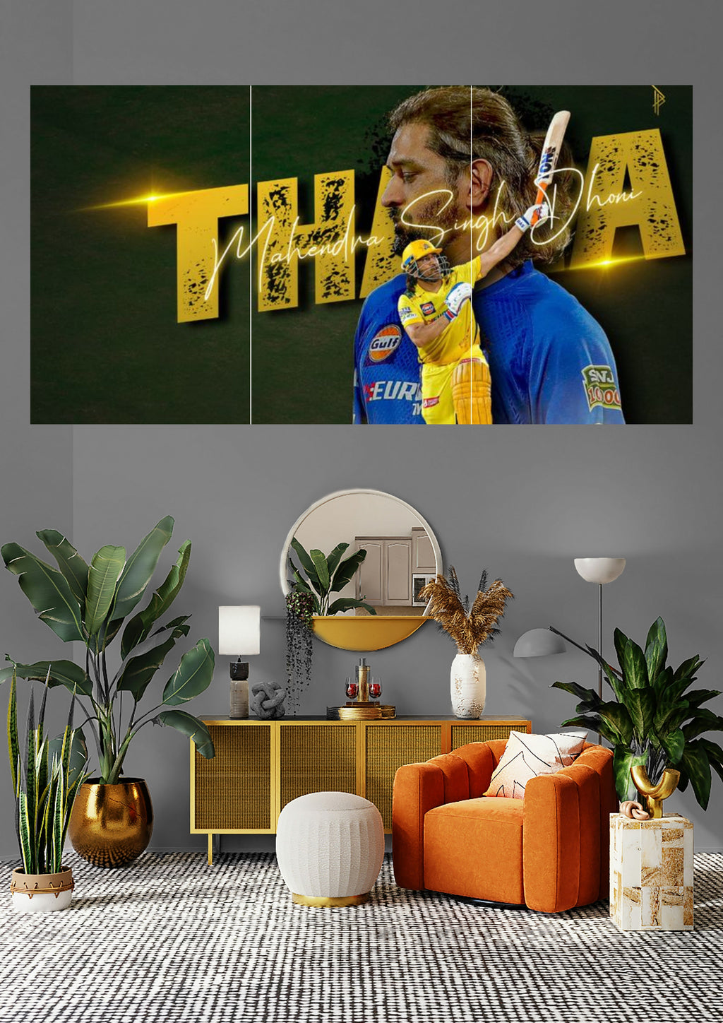 MS Dhoni | Thala's Helicopter Fury | IPL Legends Posters