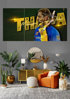 MS Dhoni | Thala's Helicopter Fury | IPL Legends Posters
